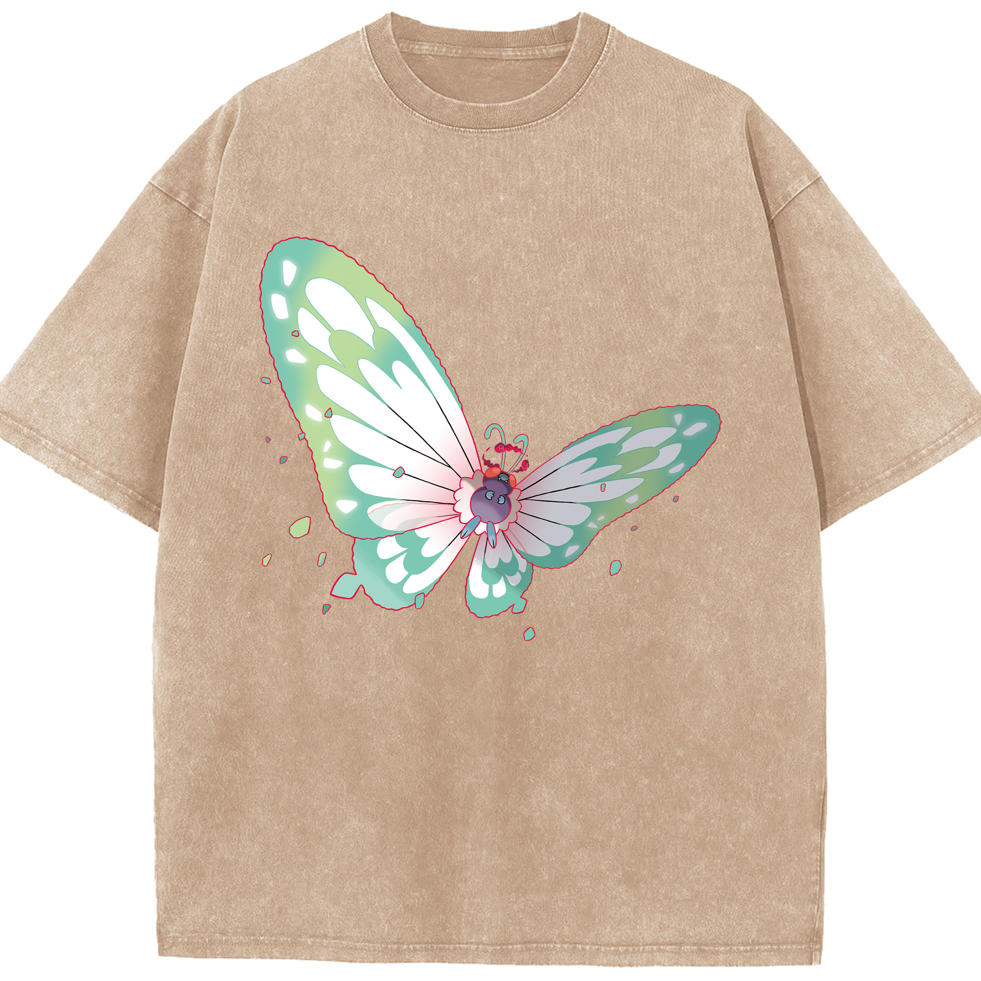 （画像用） ポケットモンスター Pokémon 綿100% ヴィンテージ風 半袖Tシャツ（フロントプリント）