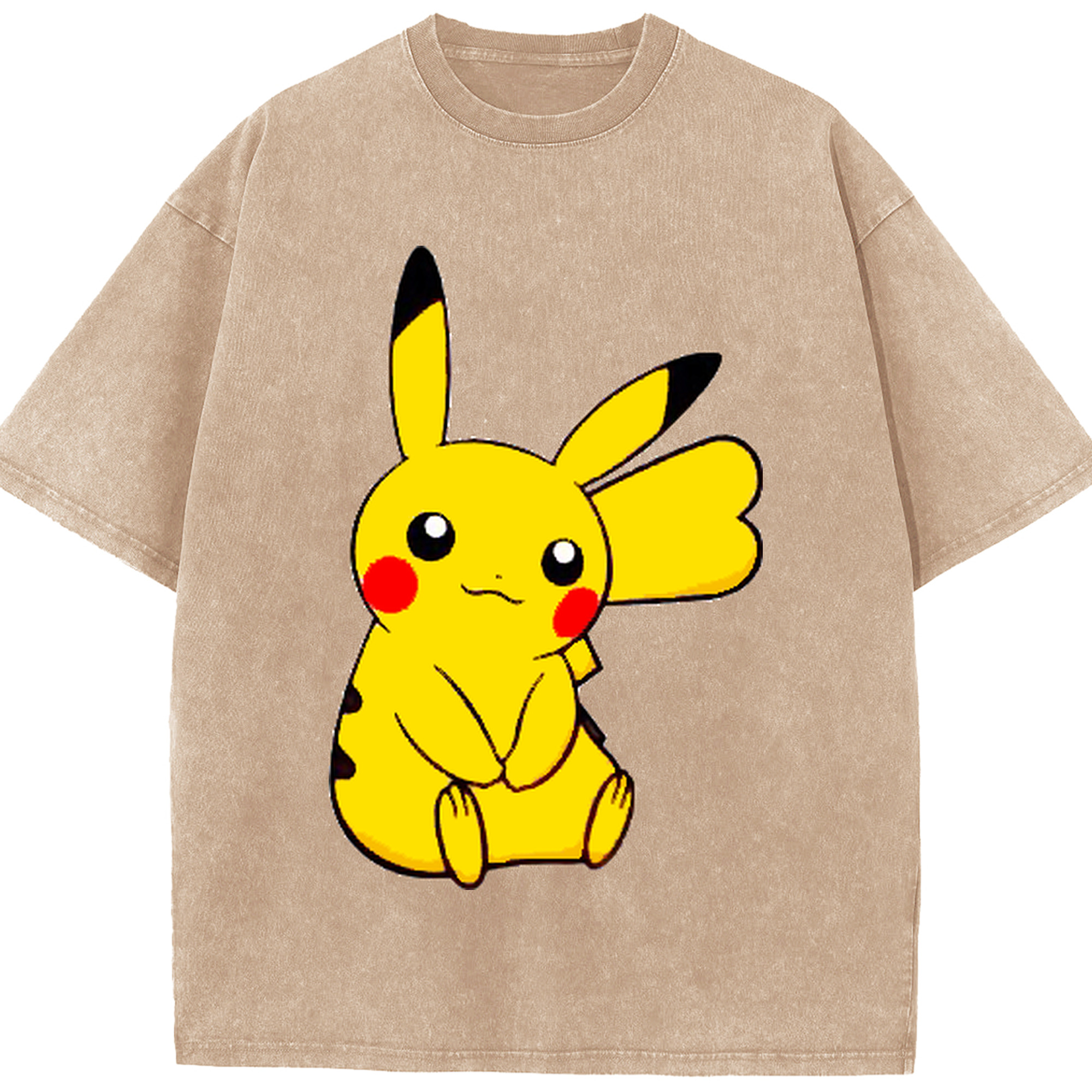 （画像用） ポケットモンスター Pokémon 綿100% ヴィンテージ風 半袖Tシャツ（フロントプリント）