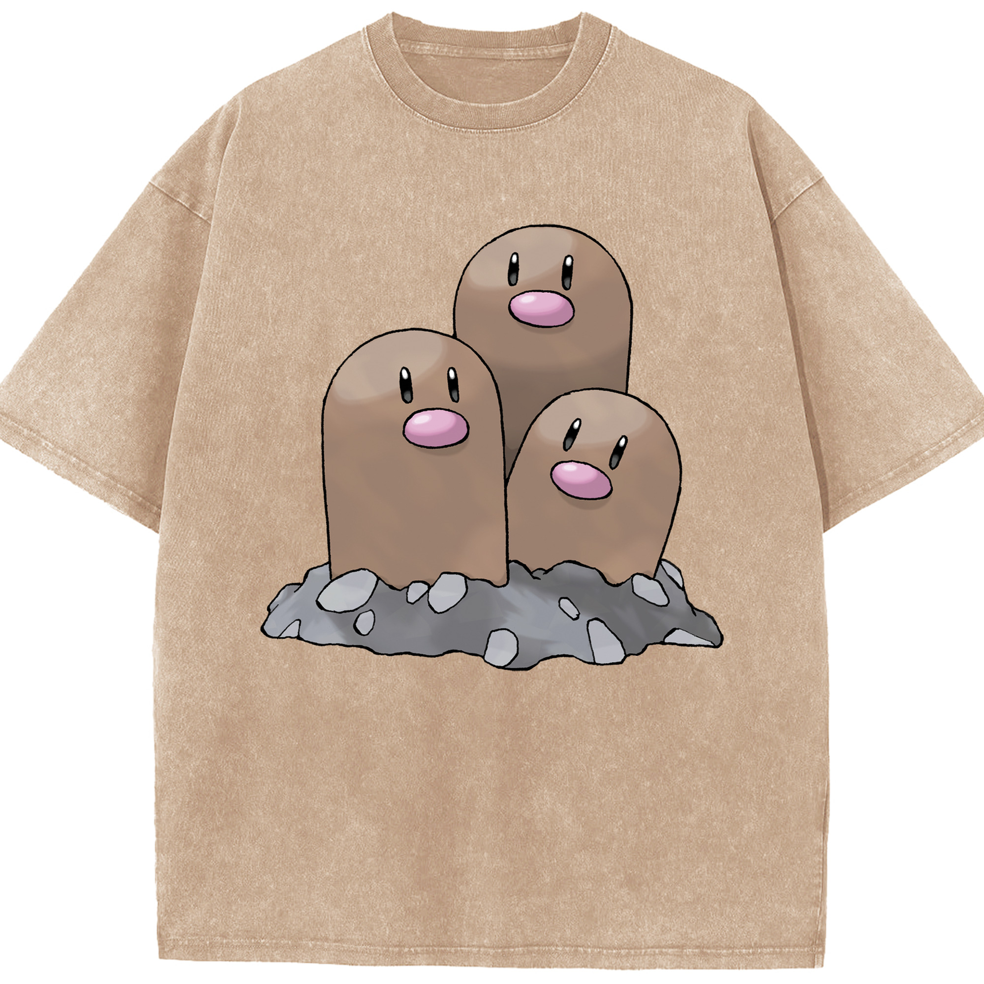 （画像用） ポケットモンスター Pokémon 綿100% ヴィンテージ風 半袖Tシャツ（フロントプリント）
