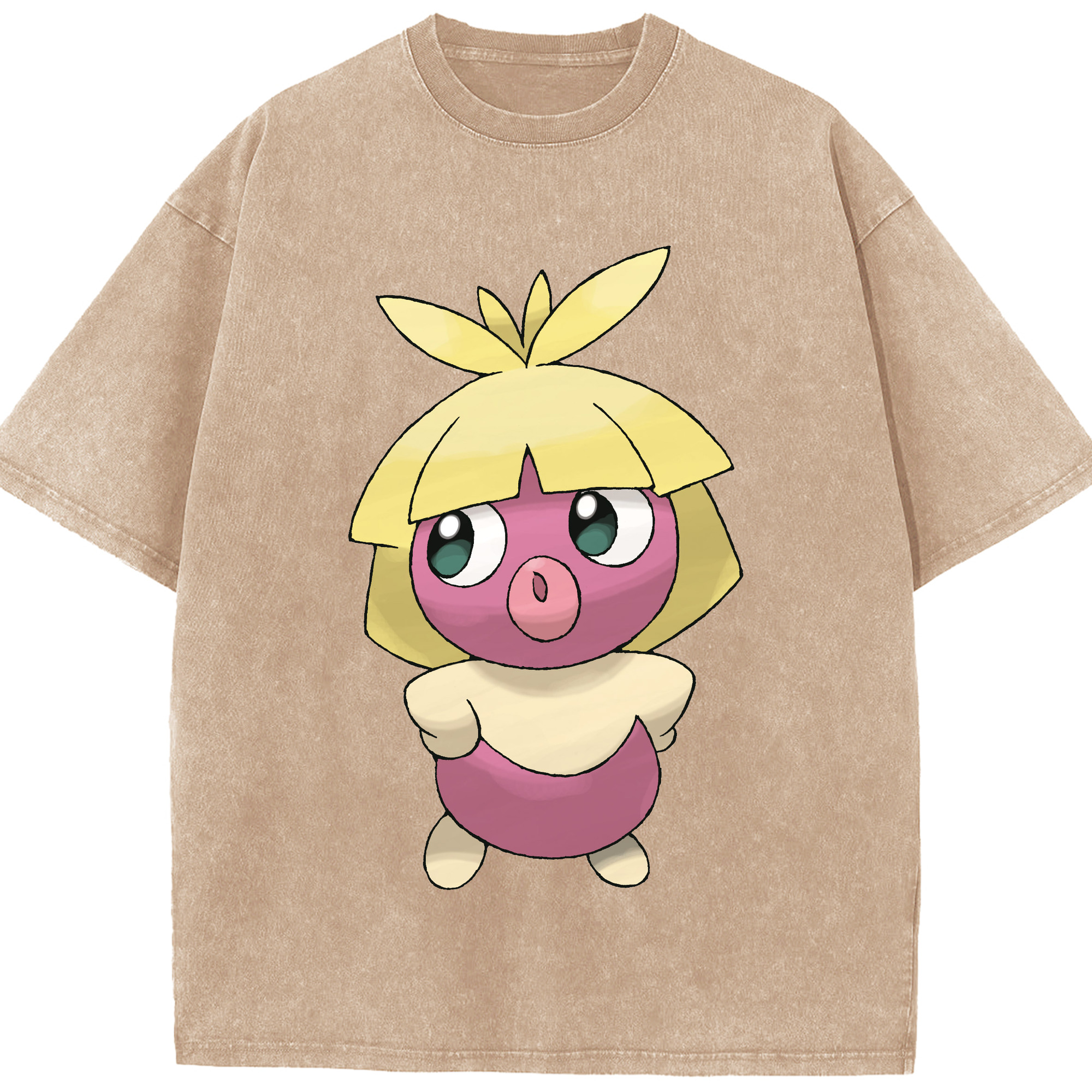 （画像用） ポケットモンスター Pokémon 綿100% ヴィンテージ風 半袖Tシャツ（フロントプリント）