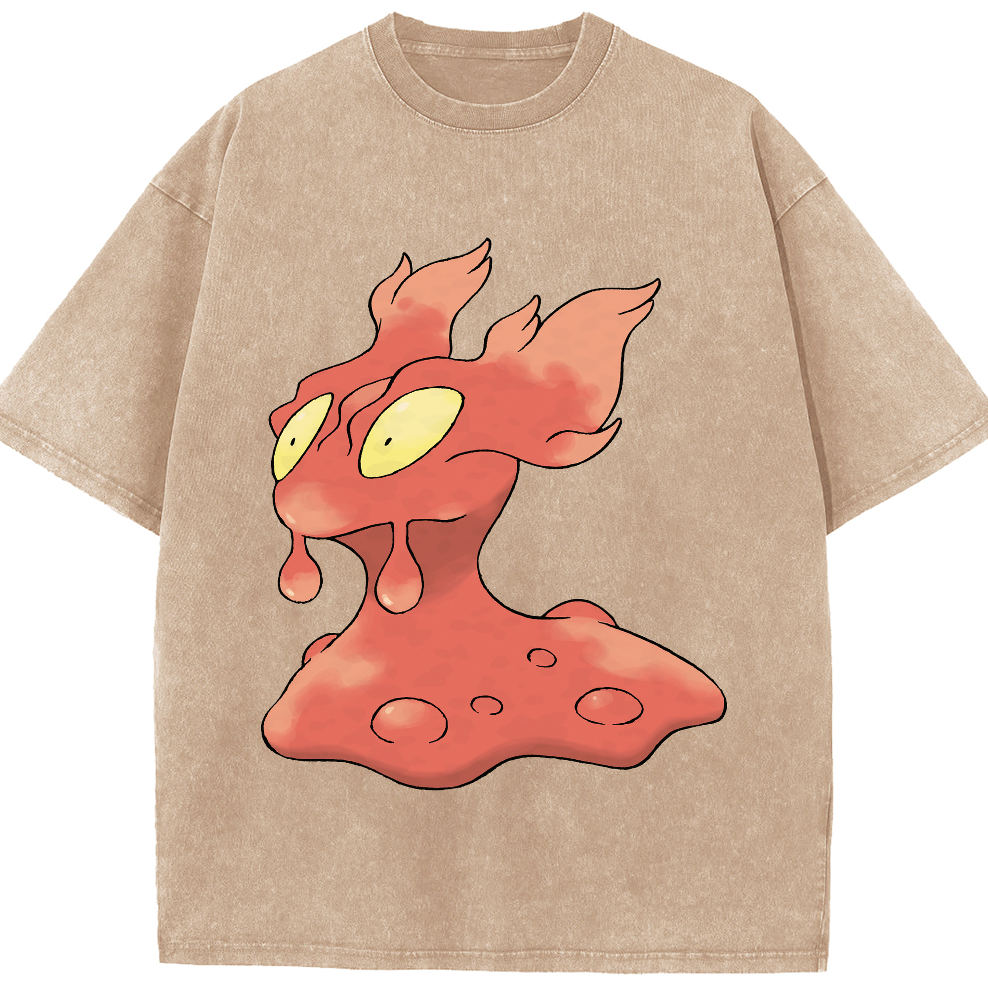 （画像用） ポケットモンスター Pokémon 綿100% ヴィンテージ風 半袖Tシャツ（フロントプリント）