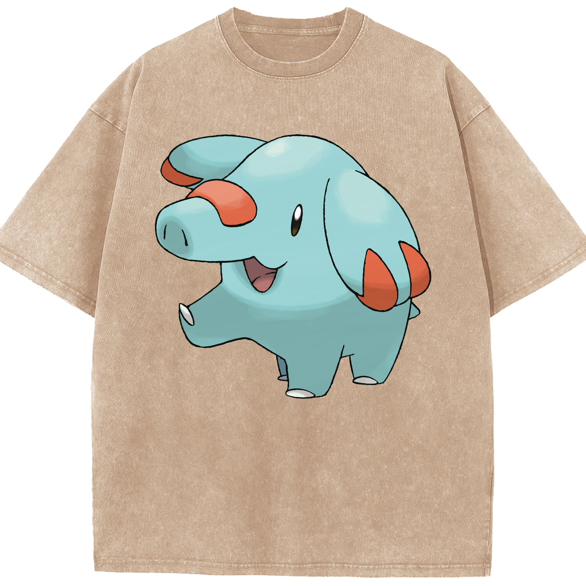 （画像用） ポケットモンスター Pokémon 綿100% ヴィンテージ風 半袖Tシャツ（フロントプリント）