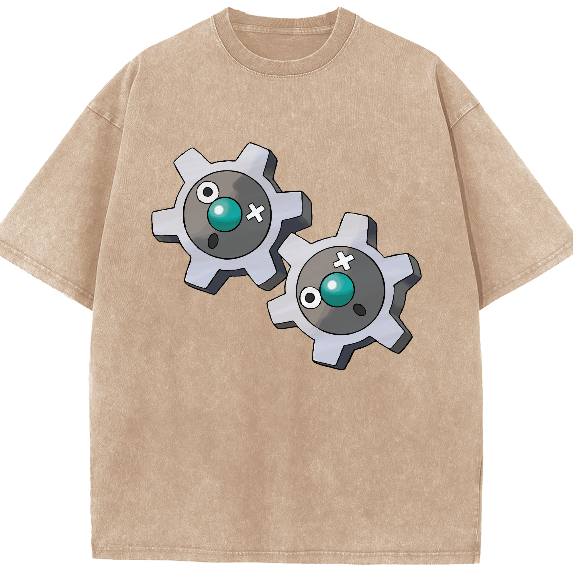 （画像用） ポケットモンスター Pokémon 綿100% ヴィンテージ風 半袖Tシャツ（フロントプリント）