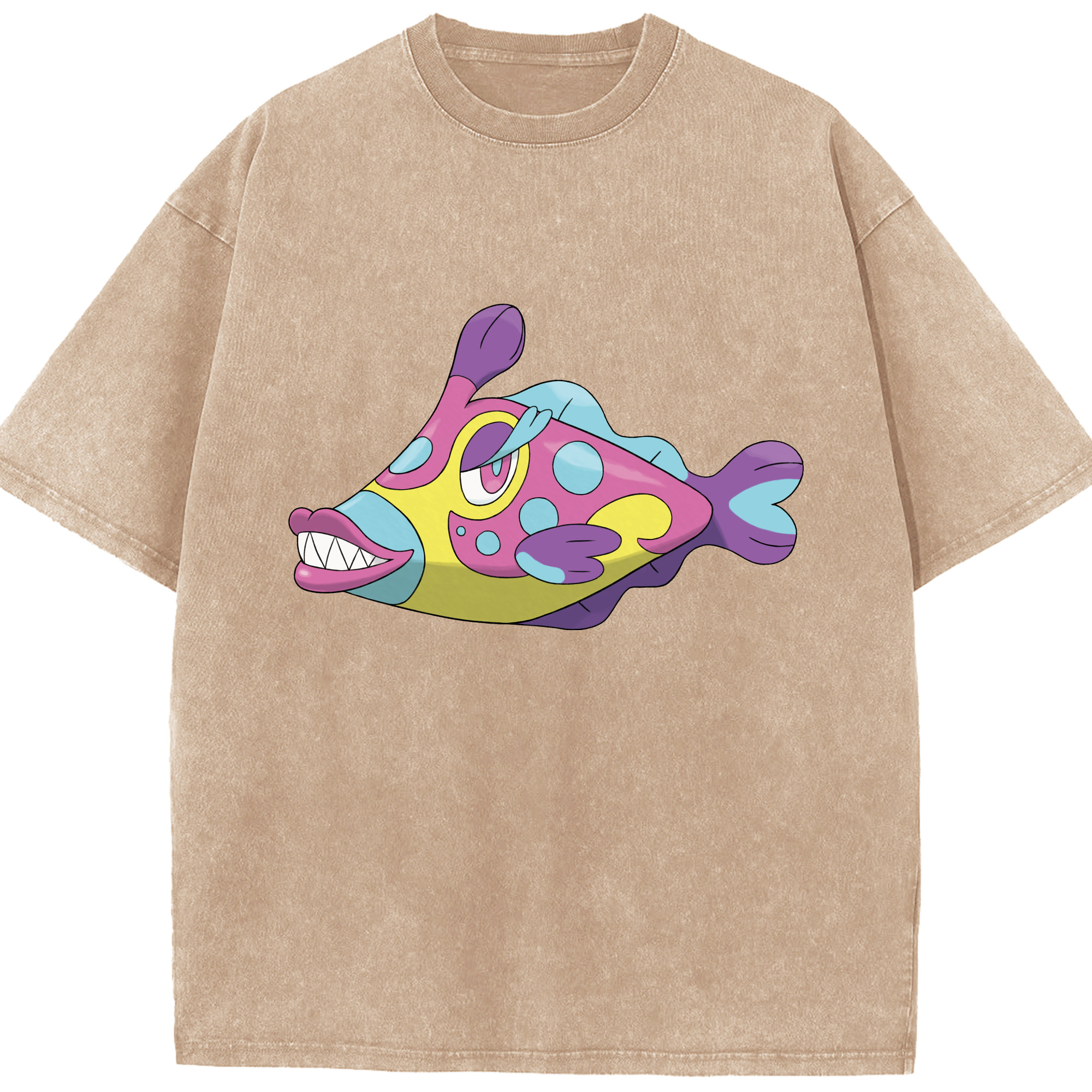 （画像用） ポケットモンスター Pokémon 綿100% ヴィンテージ風 半袖Tシャツ（フロントプリント）