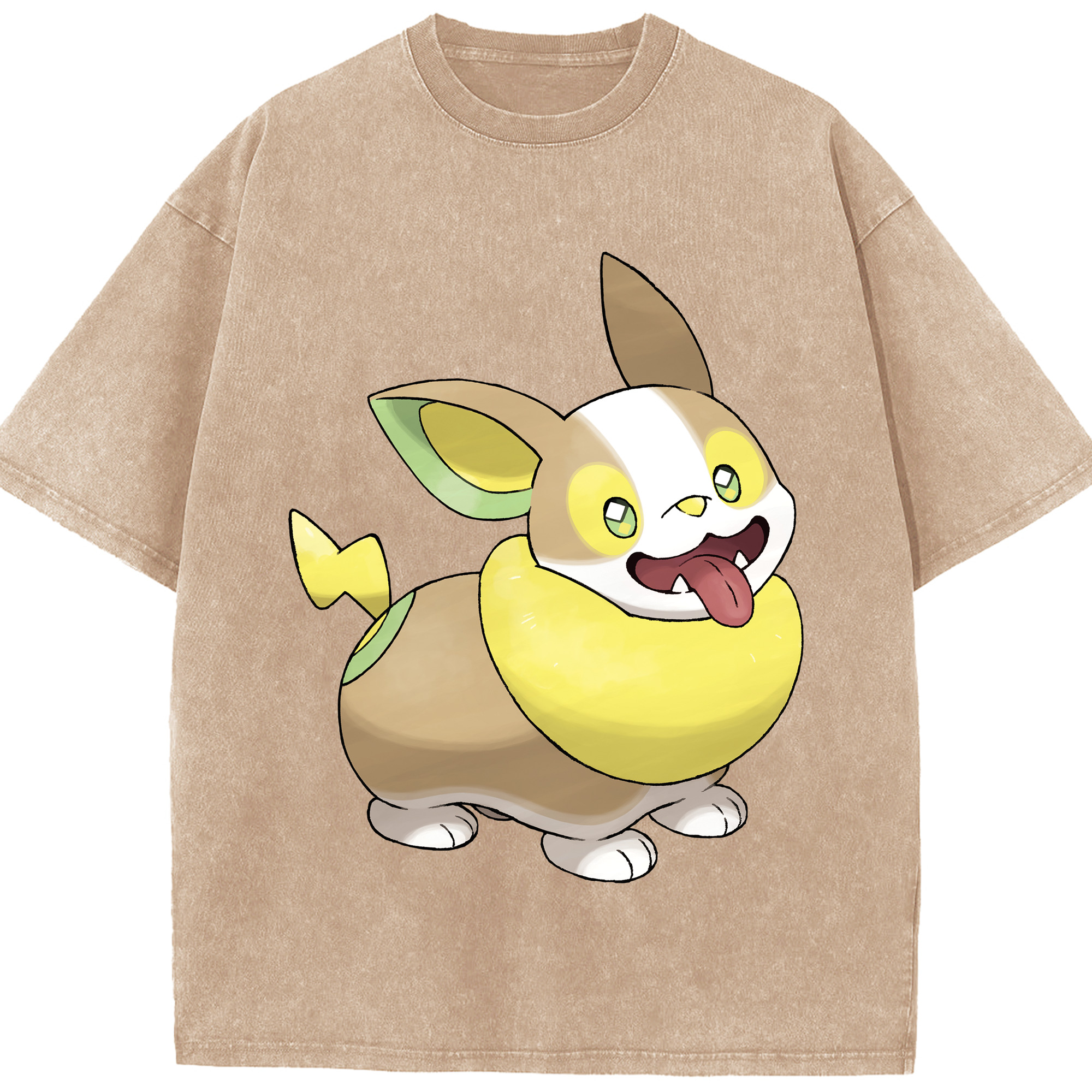 （画像用） ポケットモンスター Pokémon 綿100% ヴィンテージ風 半袖Tシャツ（フロントプリント）