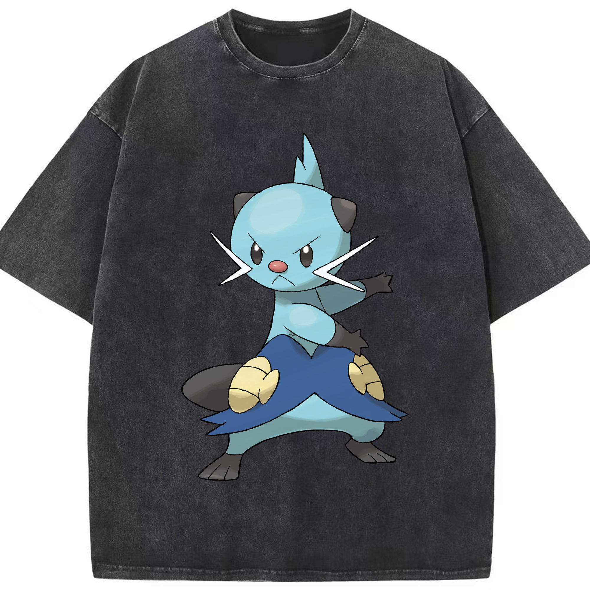 （画像用） ポケットモンスター Pokémon 綿100% ヴィンテージ風 半袖Tシャツ（フロントプリント）