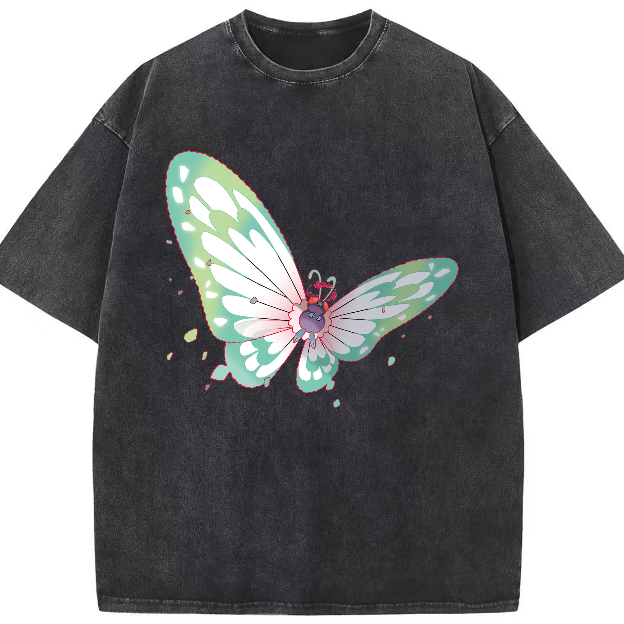 （画像用） ポケットモンスター Pokémon 綿100% ヴィンテージ風 半袖Tシャツ（フロントプリント）