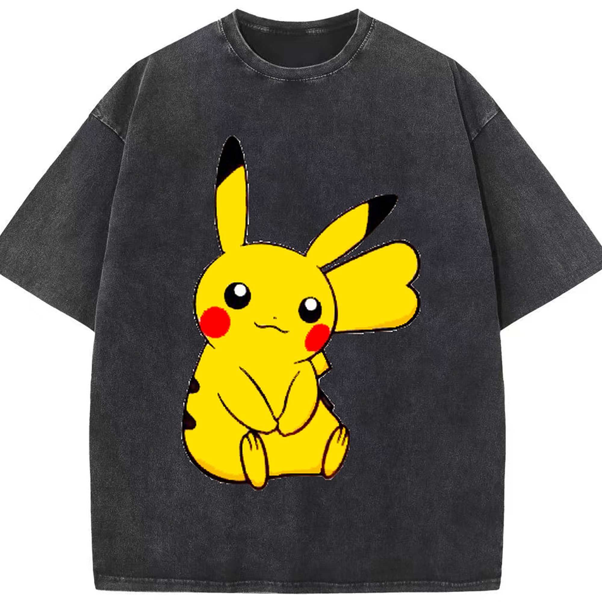 （画像用） ポケットモンスター Pokémon 綿100% ヴィンテージ風 半袖Tシャツ（フロントプリント）