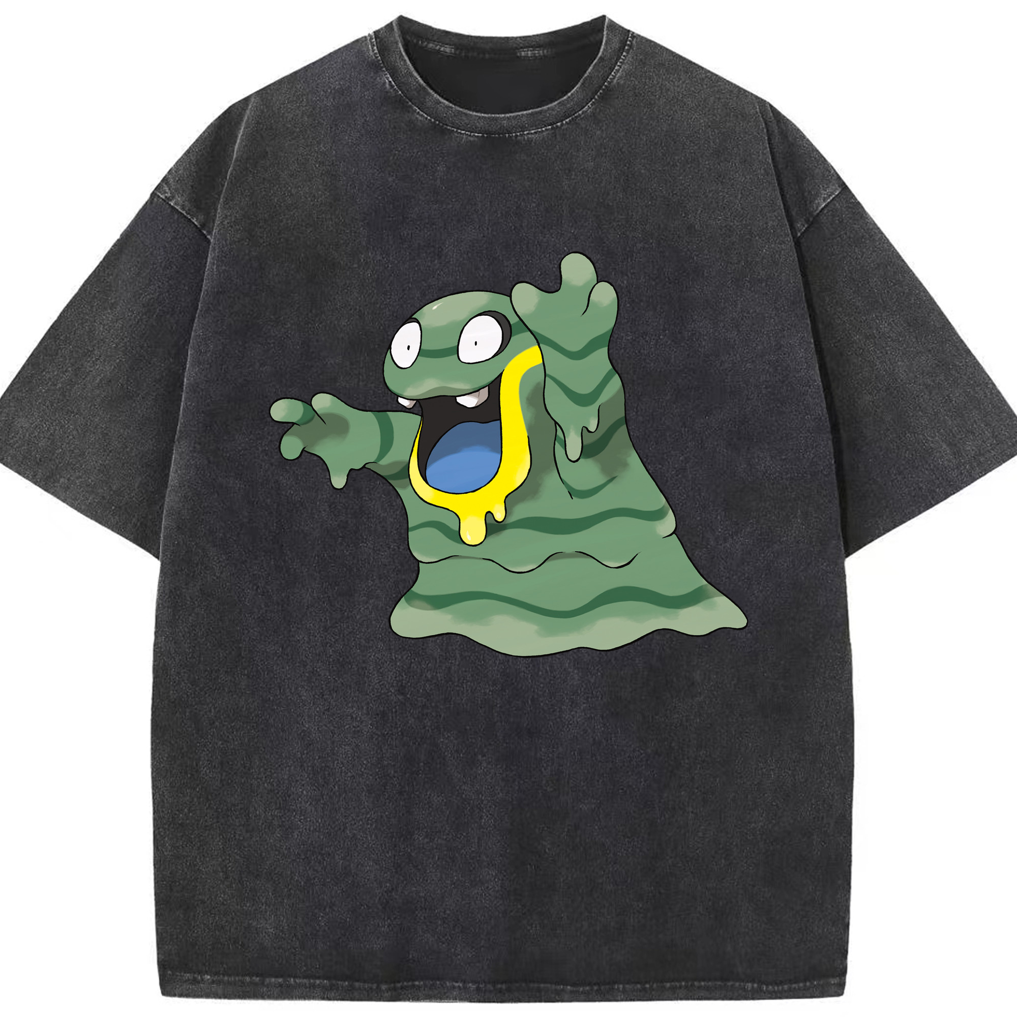 （画像用） ポケットモンスター Pokémon 綿100% ヴィンテージ風 半袖Tシャツ（フロントプリント）