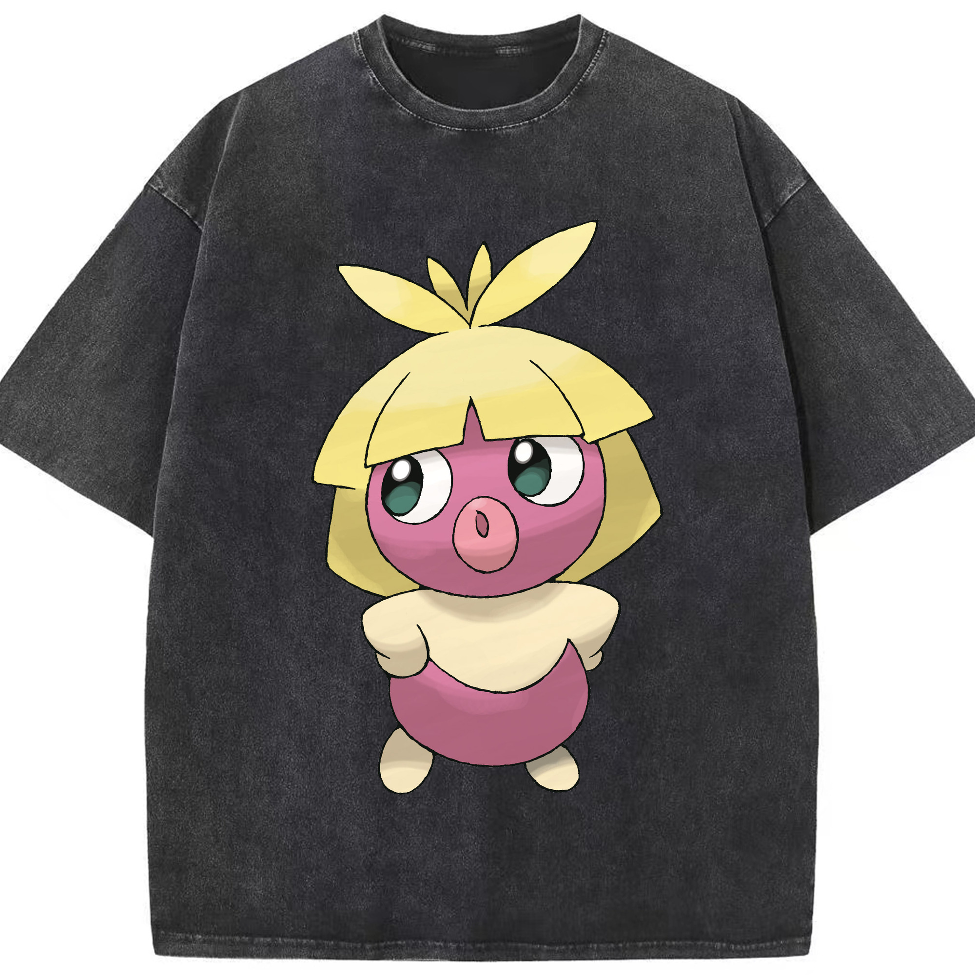 （画像用） ポケットモンスター Pokémon 綿100% ヴィンテージ風 半袖Tシャツ（フロントプリント）
