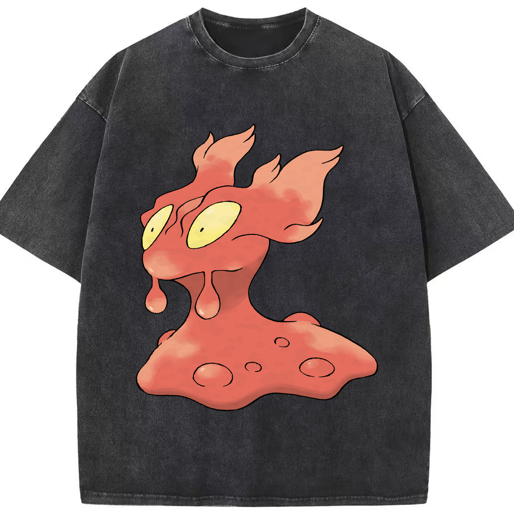 （画像用） ポケットモンスター Pokémon 綿100% ヴィンテージ風 半袖Tシャツ（フロントプリント）