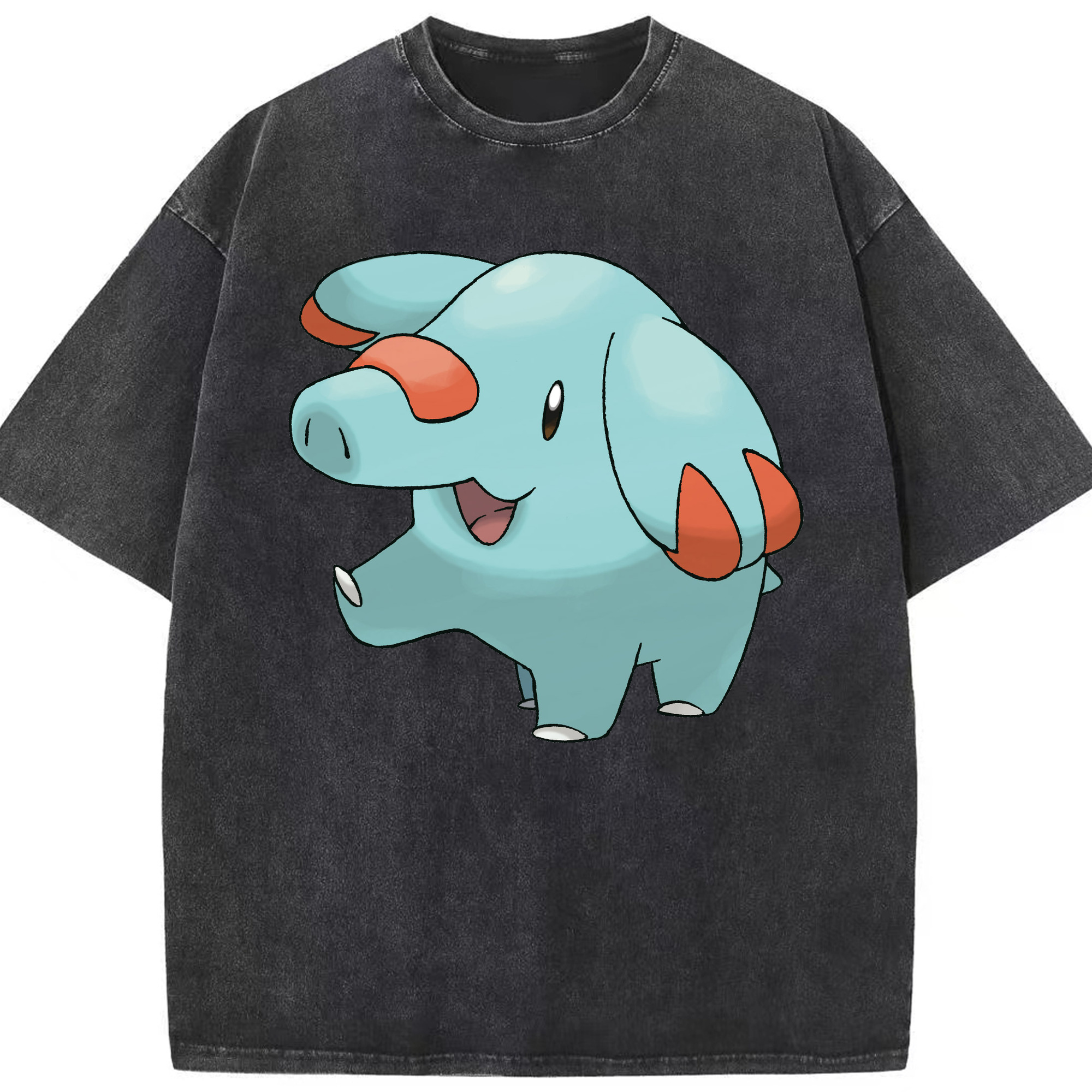 （画像用） ポケットモンスター Pokémon 綿100% ヴィンテージ風 半袖Tシャツ（フロントプリント）