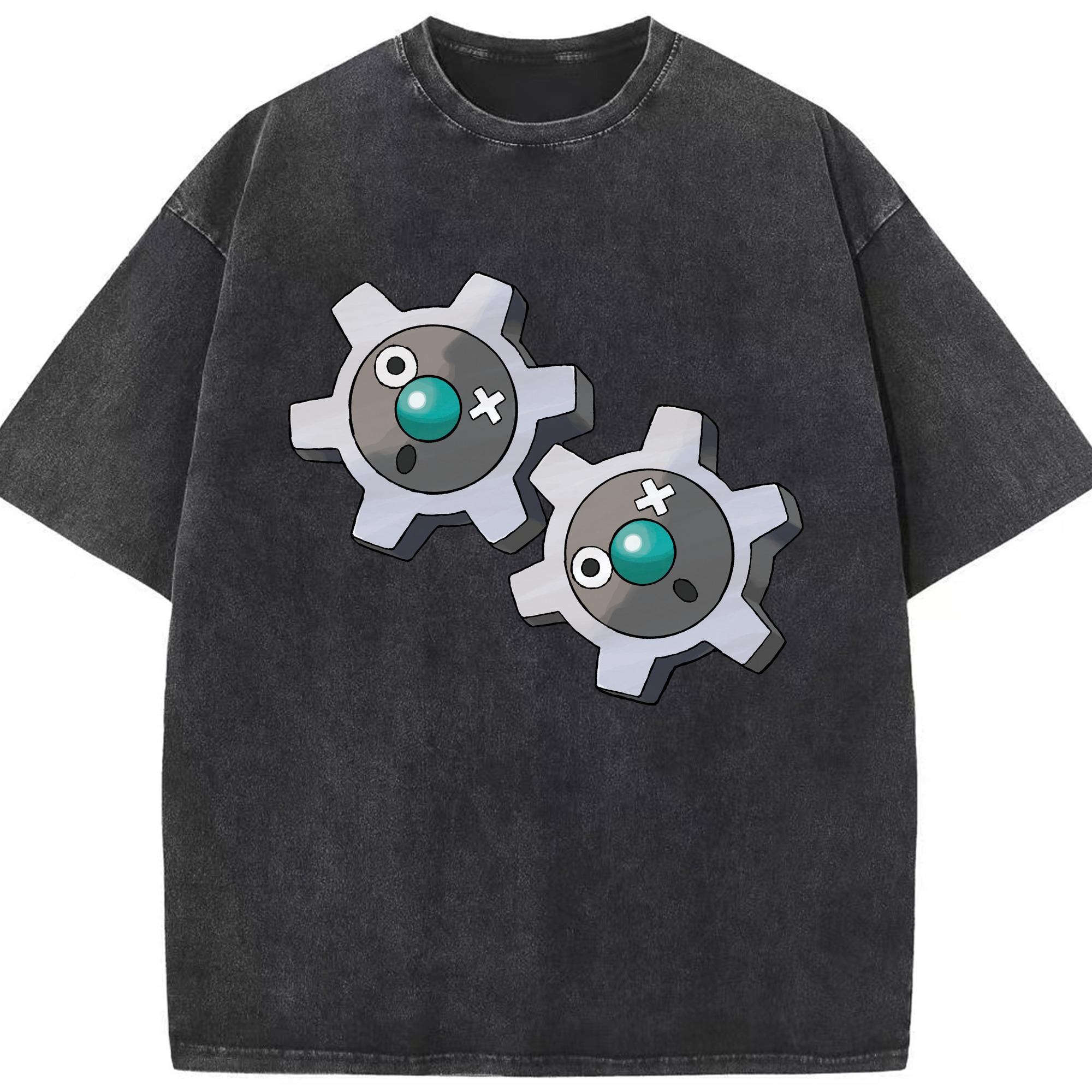 （画像用） ポケットモンスター Pokémon 綿100% ヴィンテージ風 半袖Tシャツ（フロントプリント）