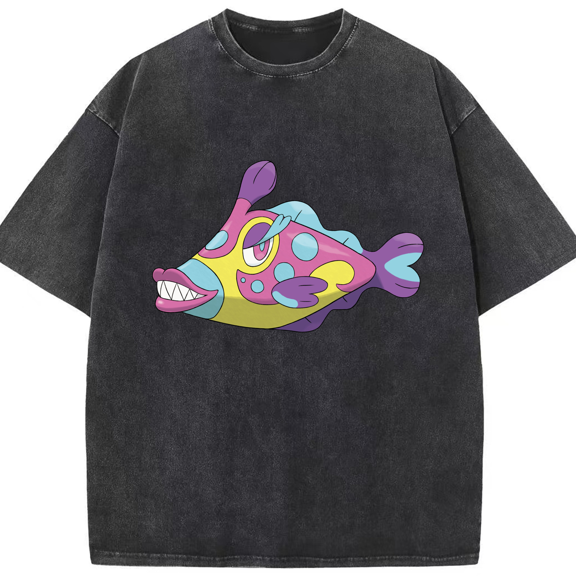（画像用） ポケットモンスター Pokémon 綿100% ヴィンテージ風 半袖Tシャツ（フロントプリント）