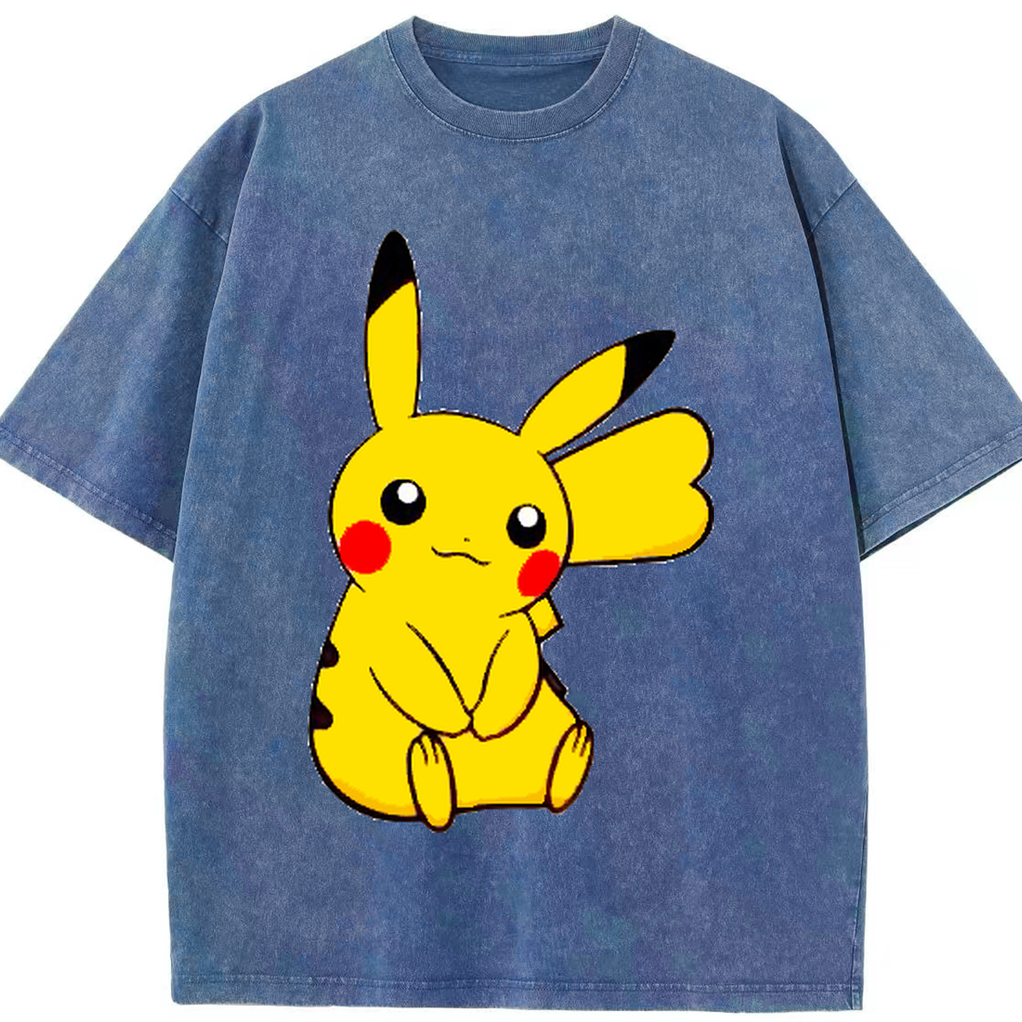 （画像用） ポケットモンスター Pokémon 綿100% ヴィンテージ風 半袖Tシャツ（フロントプリント）