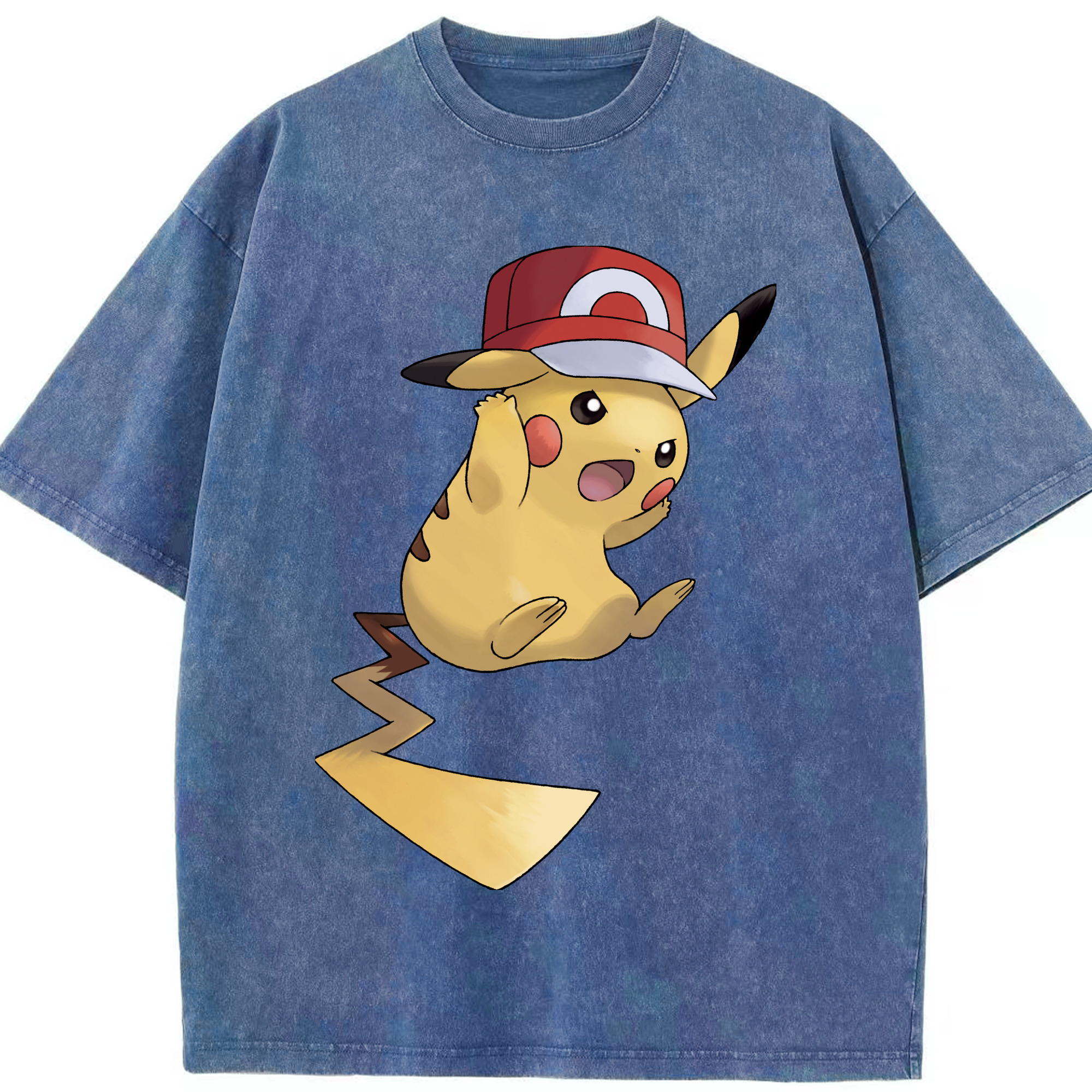 （画像用） ポケットモンスター Pokémon 綿100% ヴィンテージ風 半袖Tシャツ（フロントプリント）