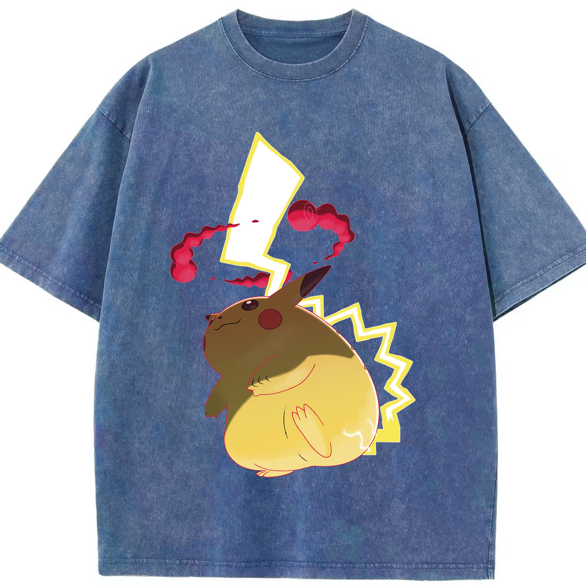 （画像用） ポケットモンスター Pokémon 綿100% ヴィンテージ風 半袖Tシャツ（フロントプリント）