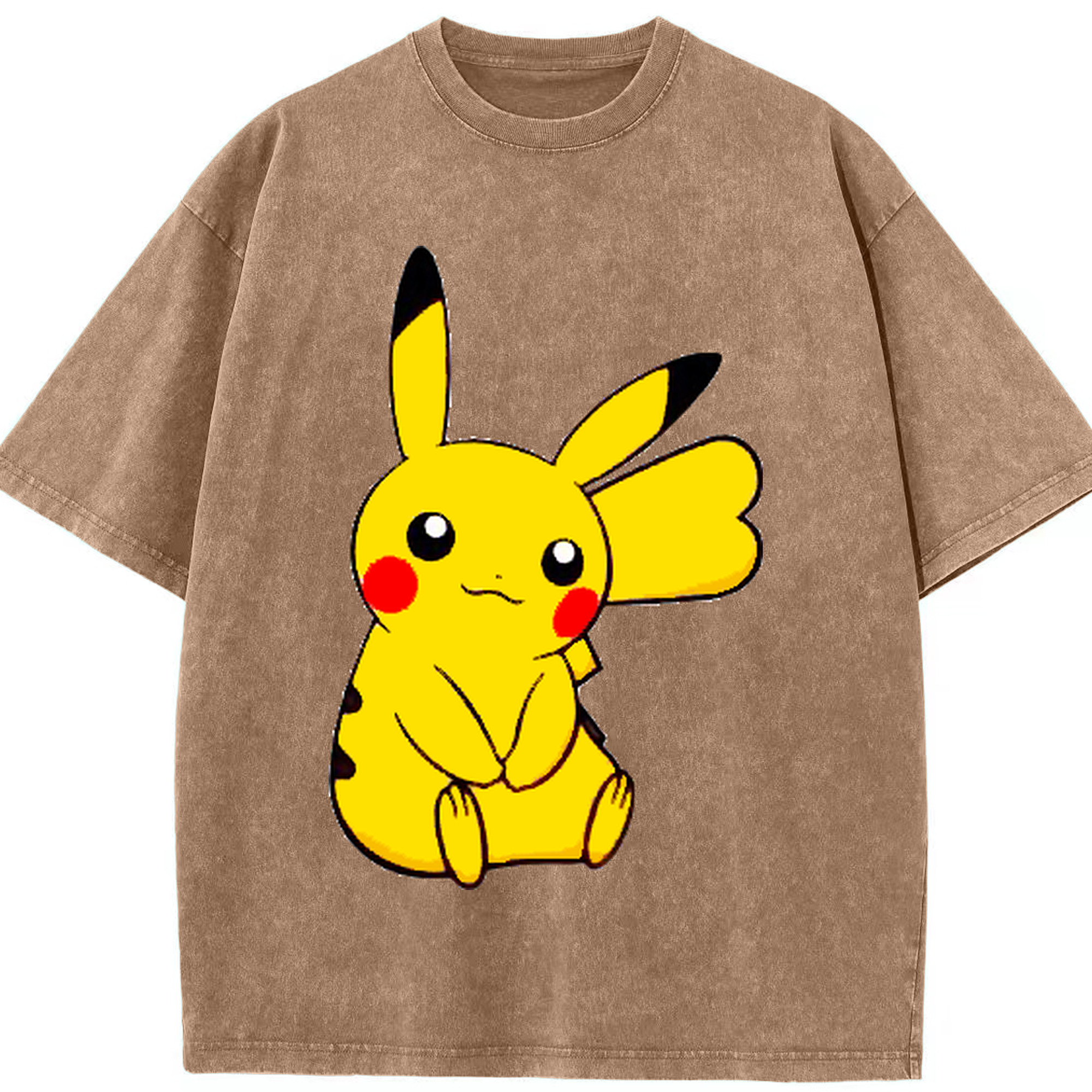 （画像用） ポケットモンスター Pokémon 綿100% ヴィンテージ風 半袖Tシャツ（フロントプリント）