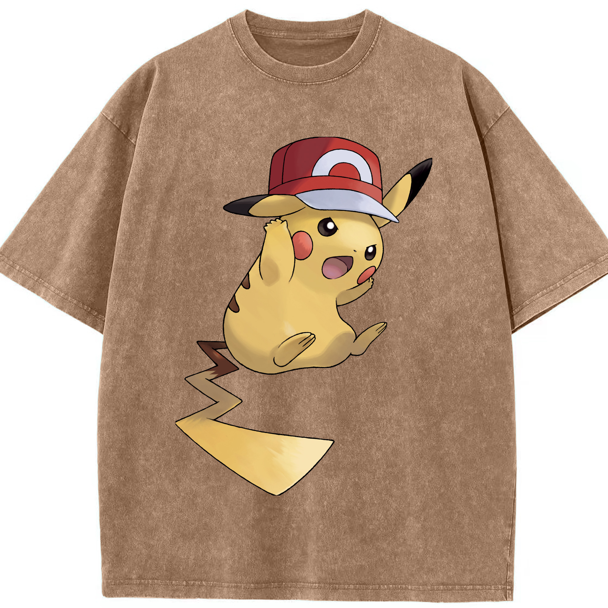 （画像用） ポケットモンスター Pokémon 綿100% ヴィンテージ風 半袖Tシャツ（フロントプリント）