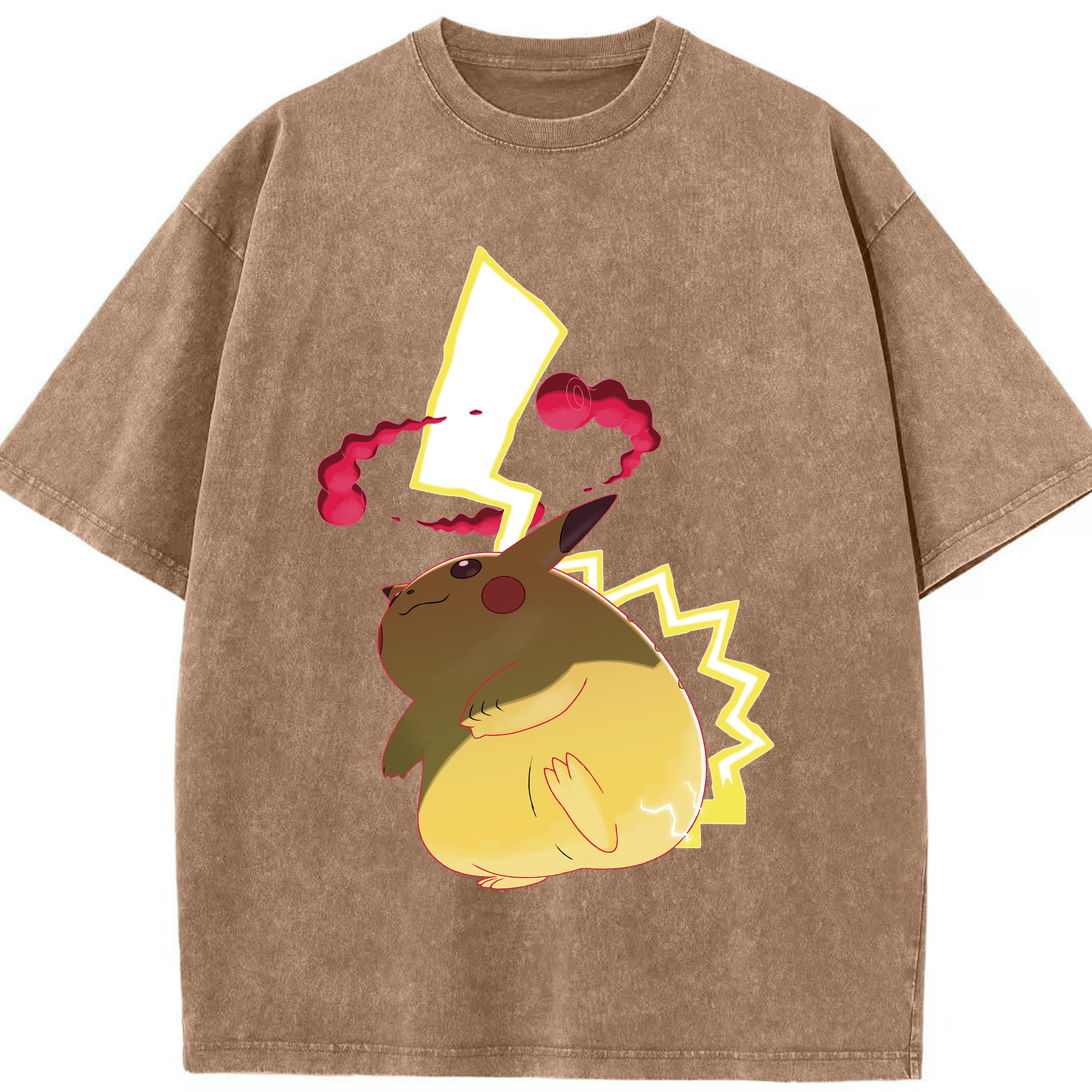 （画像用） ポケットモンスター Pokémon 綿100% ヴィンテージ風 半袖Tシャツ（フロントプリント）