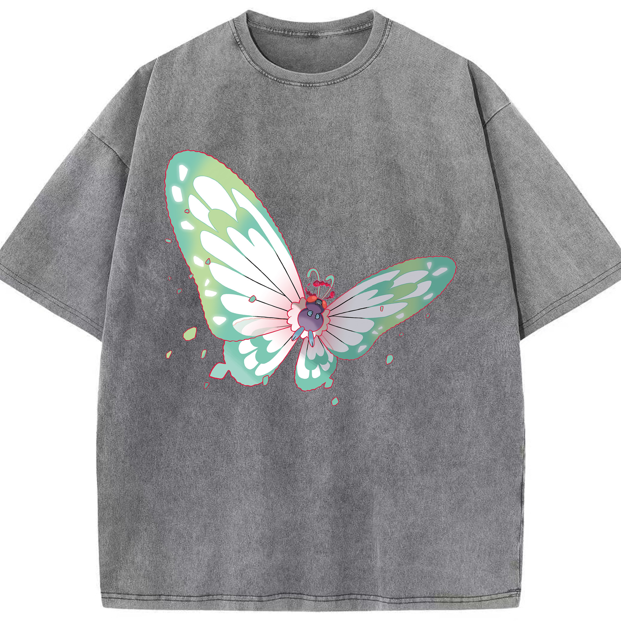 （画像用） ポケットモンスター Pokémon 綿100% ヴィンテージ風 半袖Tシャツ（フロントプリント）