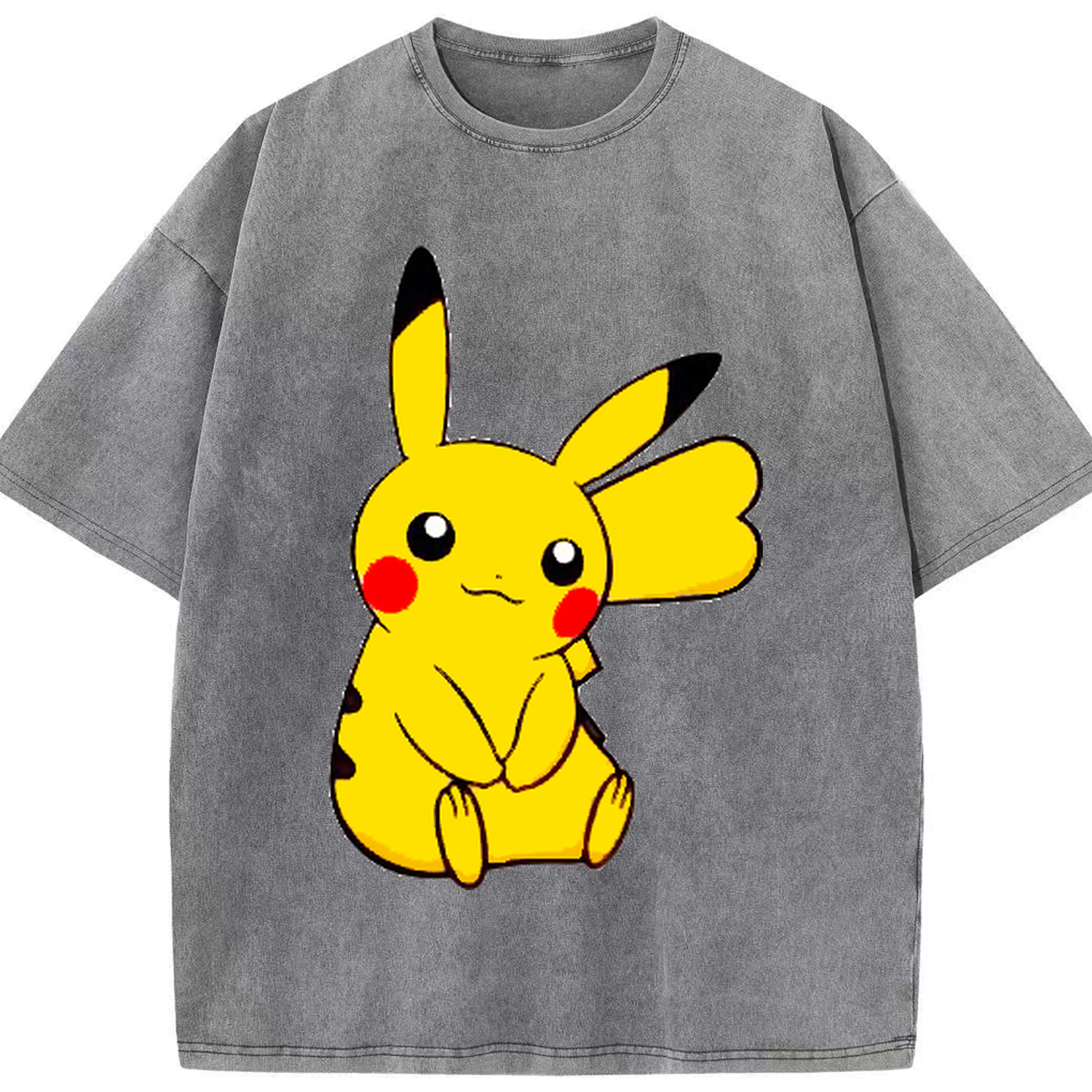（画像用） ポケットモンスター Pokémon 綿100% ヴィンテージ風 半袖Tシャツ（フロントプリント）