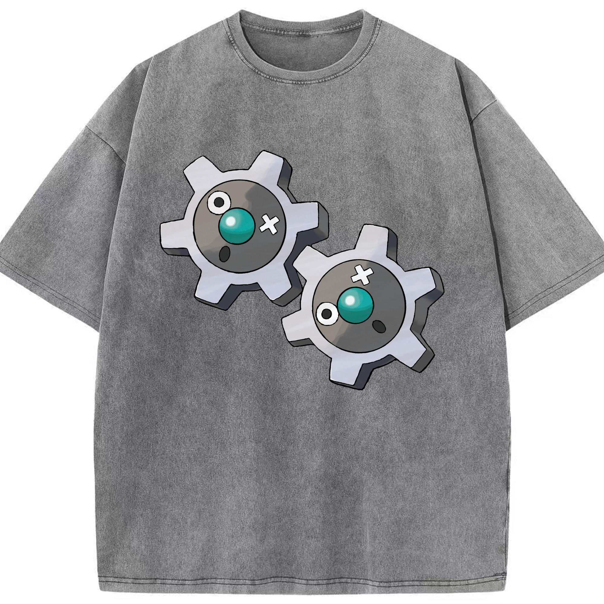 （画像用） ポケットモンスター Pokémon 綿100% ヴィンテージ風 半袖Tシャツ（フロントプリント）