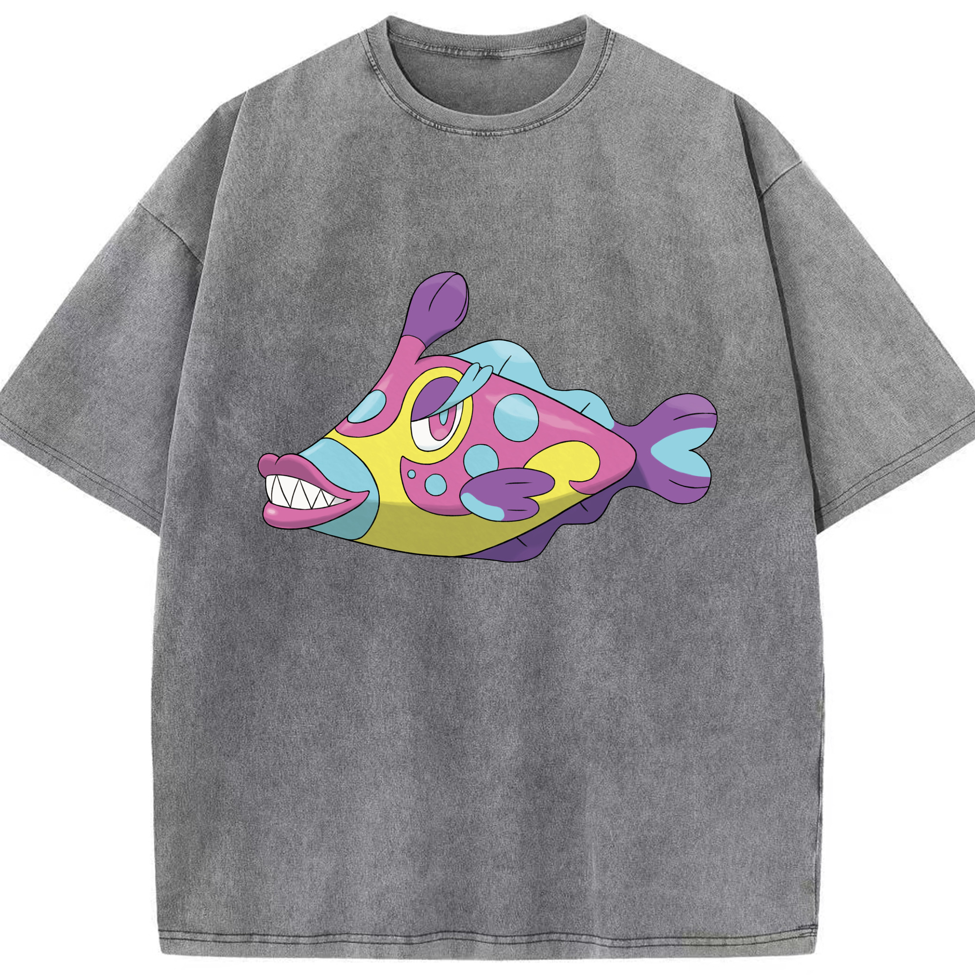 （画像用） ポケットモンスター Pokémon 綿100% ヴィンテージ風 半袖Tシャツ（フロントプリント）