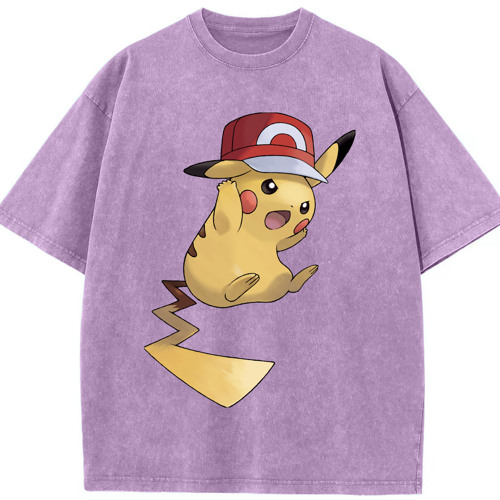 （画像用） ポケットモンスター Pokémon 綿100% ヴィンテージ風 半袖Tシャツ（フロントプリント）