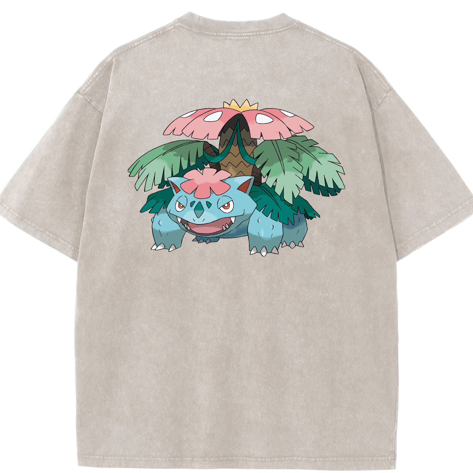 （画像用） ポケットモンスター Pokémon 綿100% ヴィンテージ風 半袖Tシャツ（背面プリント）