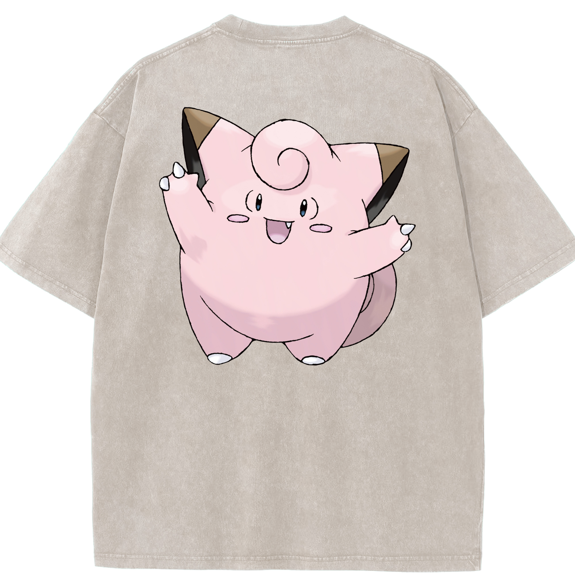 （画像用） ポケットモンスター Pokémon 綿100% ヴィンテージ風 半袖Tシャツ（背面プリント）