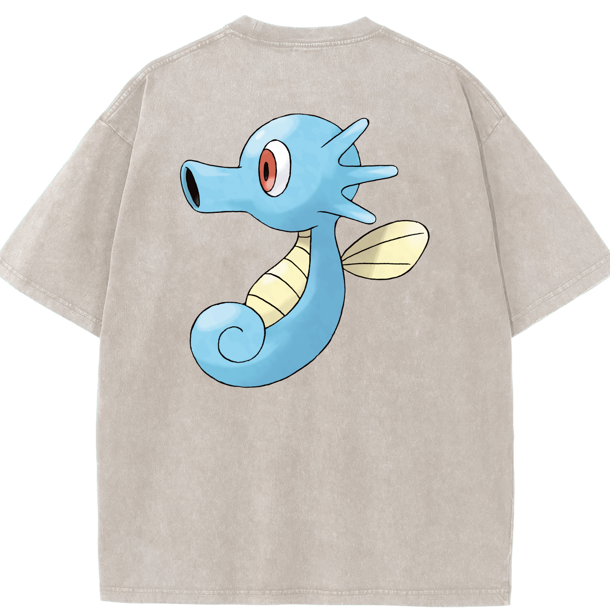 （画像用） ポケットモンスター Pokémon 綿100% ヴィンテージ風 半袖Tシャツ（背面プリント）