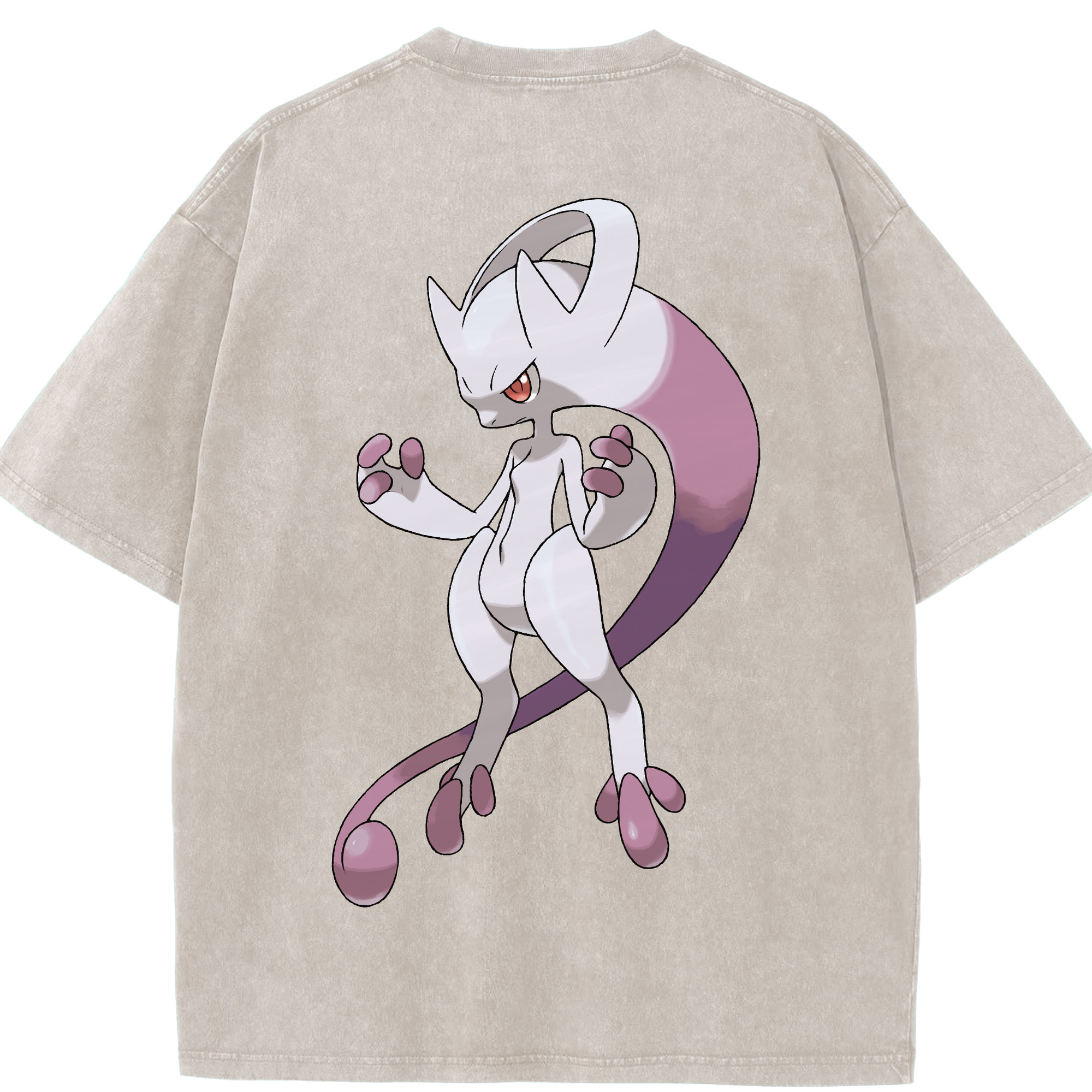 （画像用） ポケットモンスター Pokémon 綿100% ヴィンテージ風 半袖Tシャツ（背面プリント）