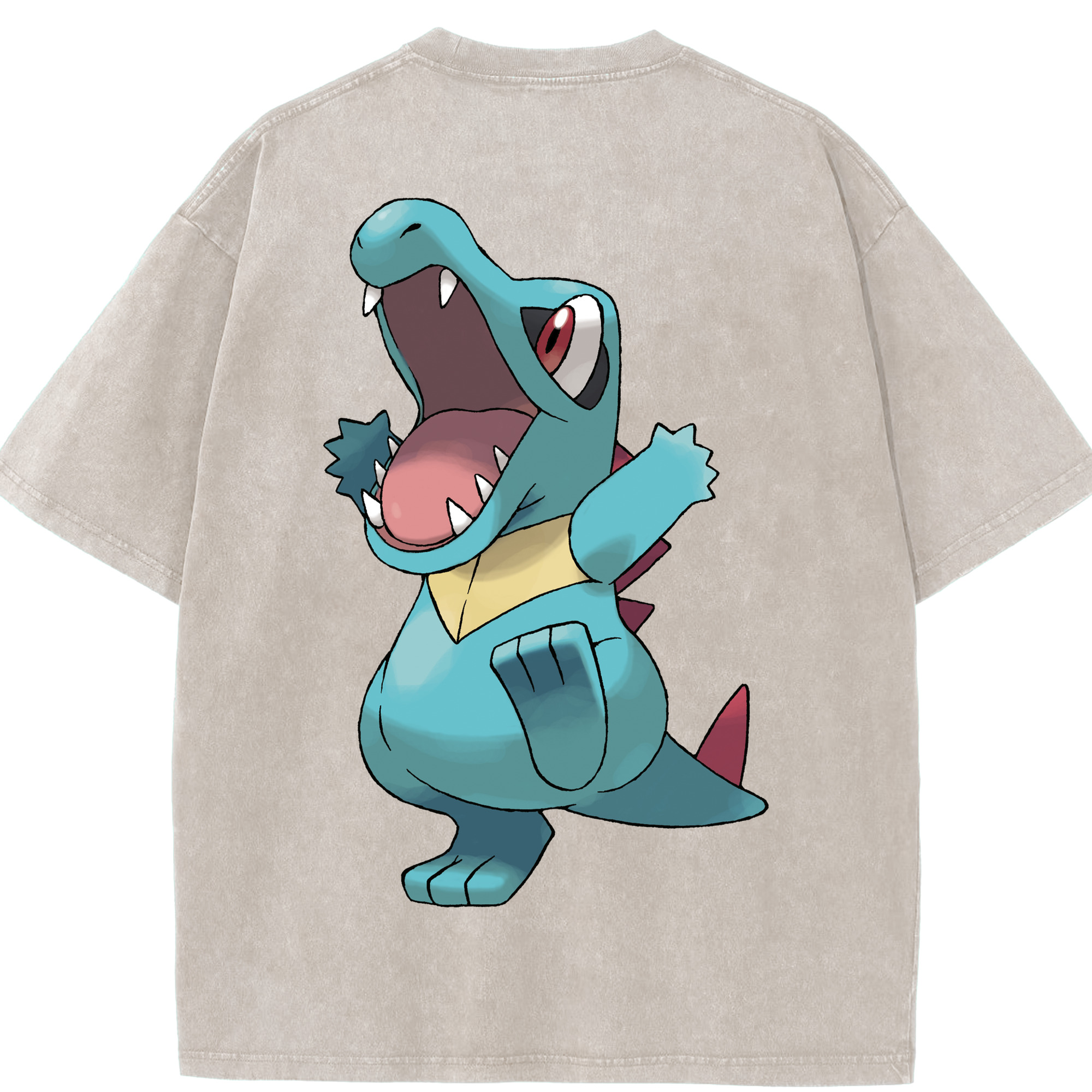 （画像用） ポケットモンスター Pokémon 綿100% ヴィンテージ風 半袖Tシャツ（背面プリント）