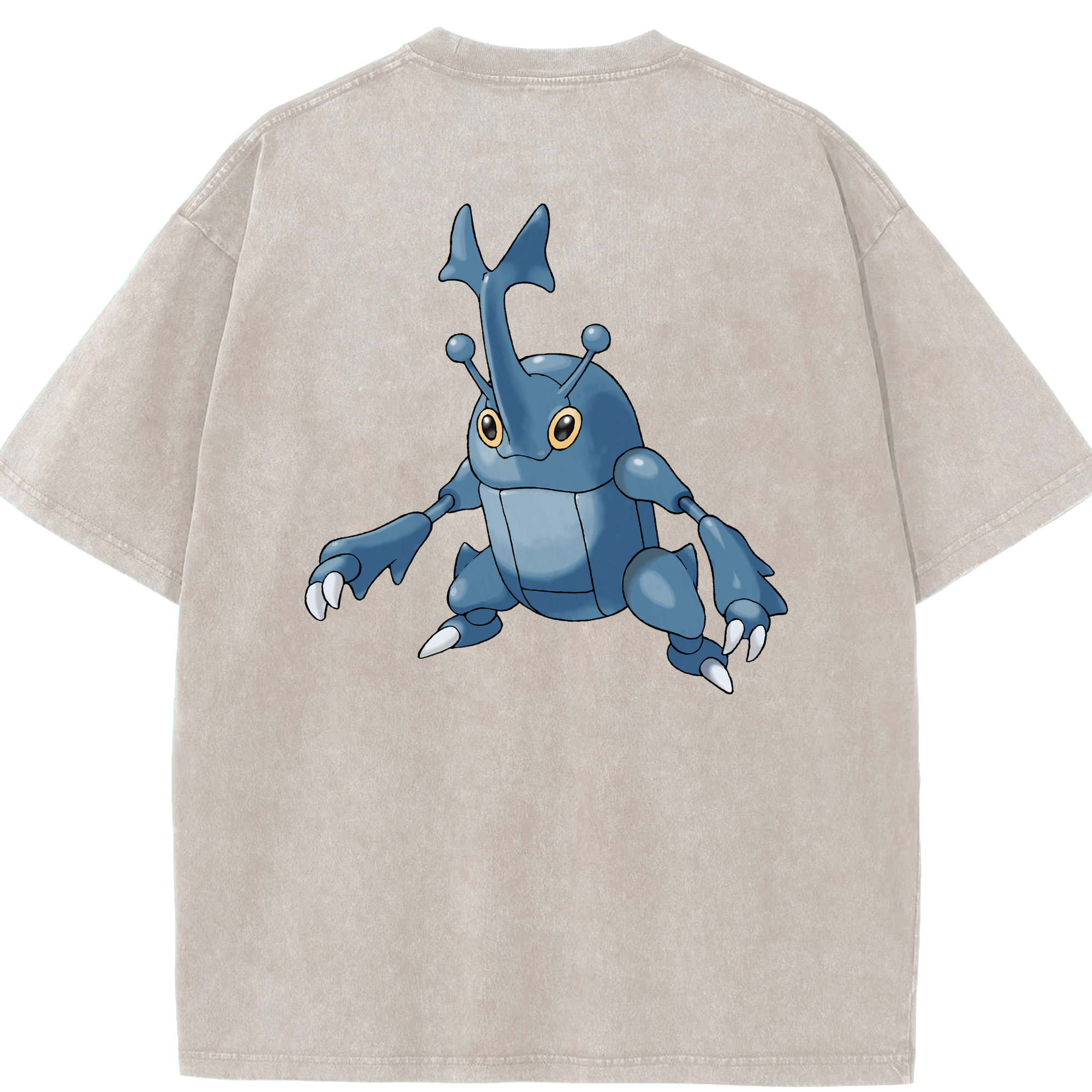 （画像用） ポケットモンスター Pokémon 綿100% ヴィンテージ風 半袖Tシャツ（背面プリント）
