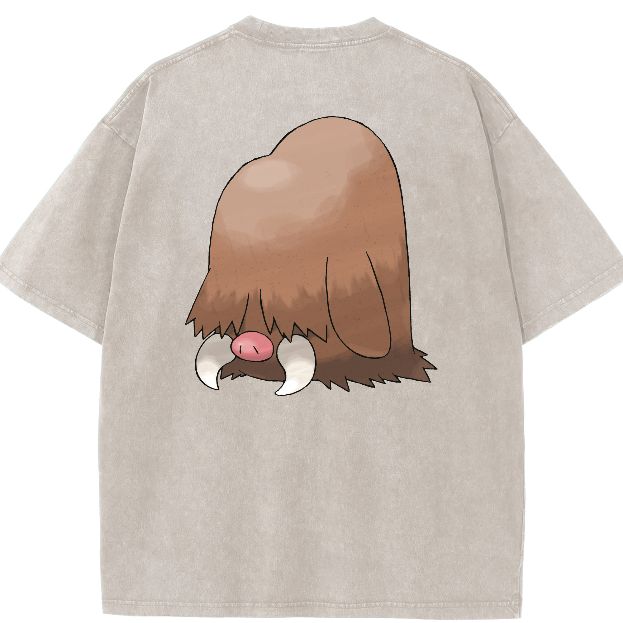 （画像用） ポケットモンスター Pokémon 綿100% ヴィンテージ風 半袖Tシャツ（背面プリント）