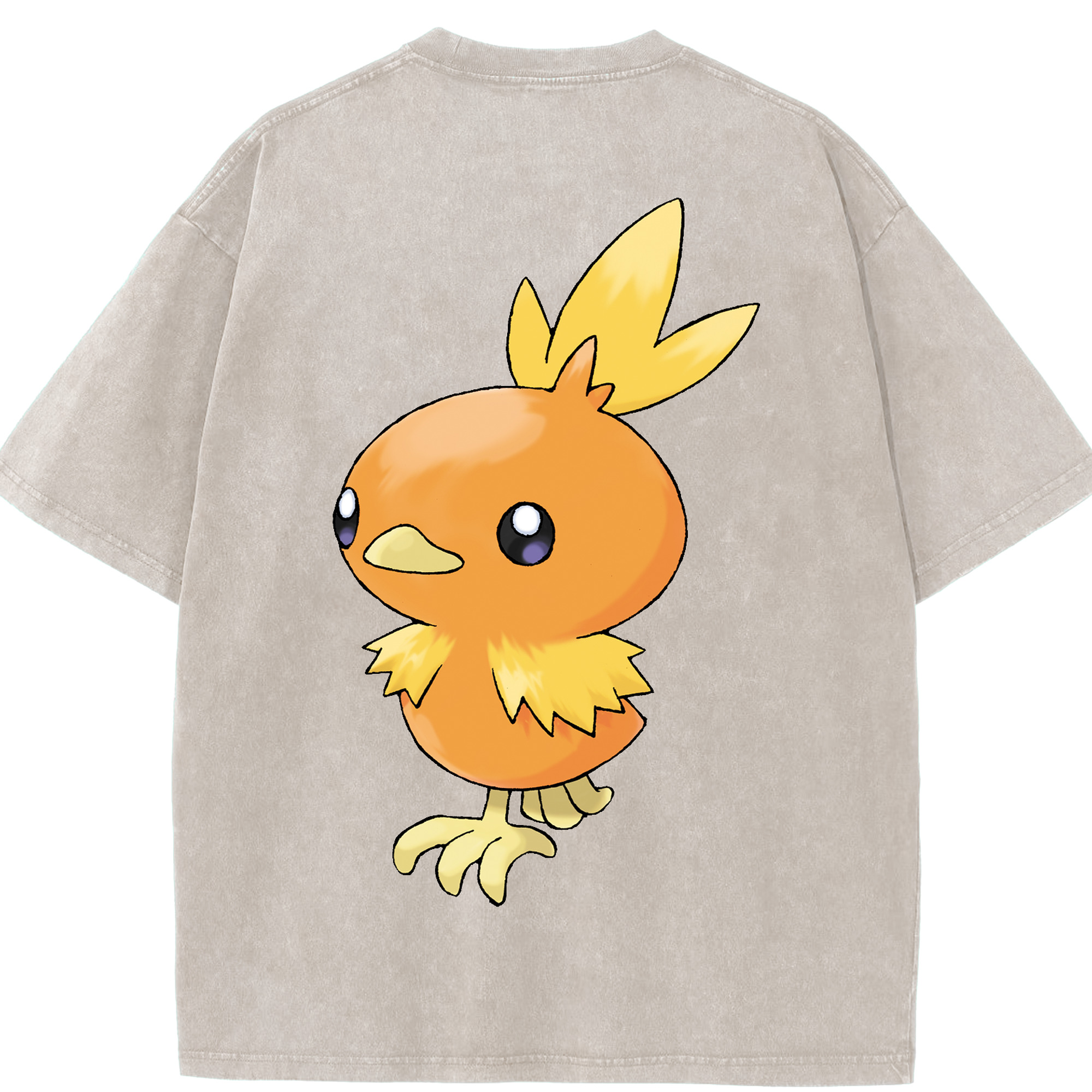 （画像用） ポケットモンスター Pokémon 綿100% ヴィンテージ風 半袖Tシャツ（背面プリント）