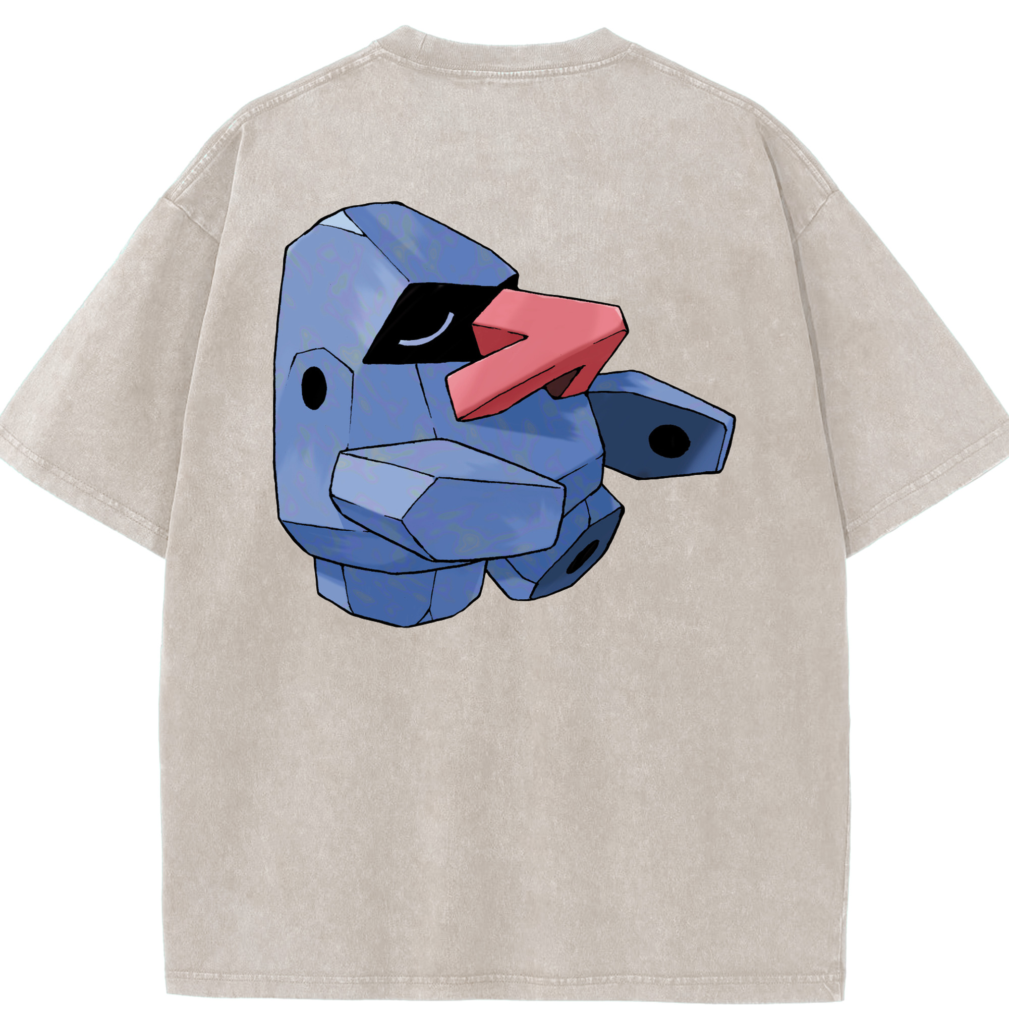（画像用） ポケットモンスター Pokémon 綿100% ヴィンテージ風 半袖Tシャツ（背面プリント）