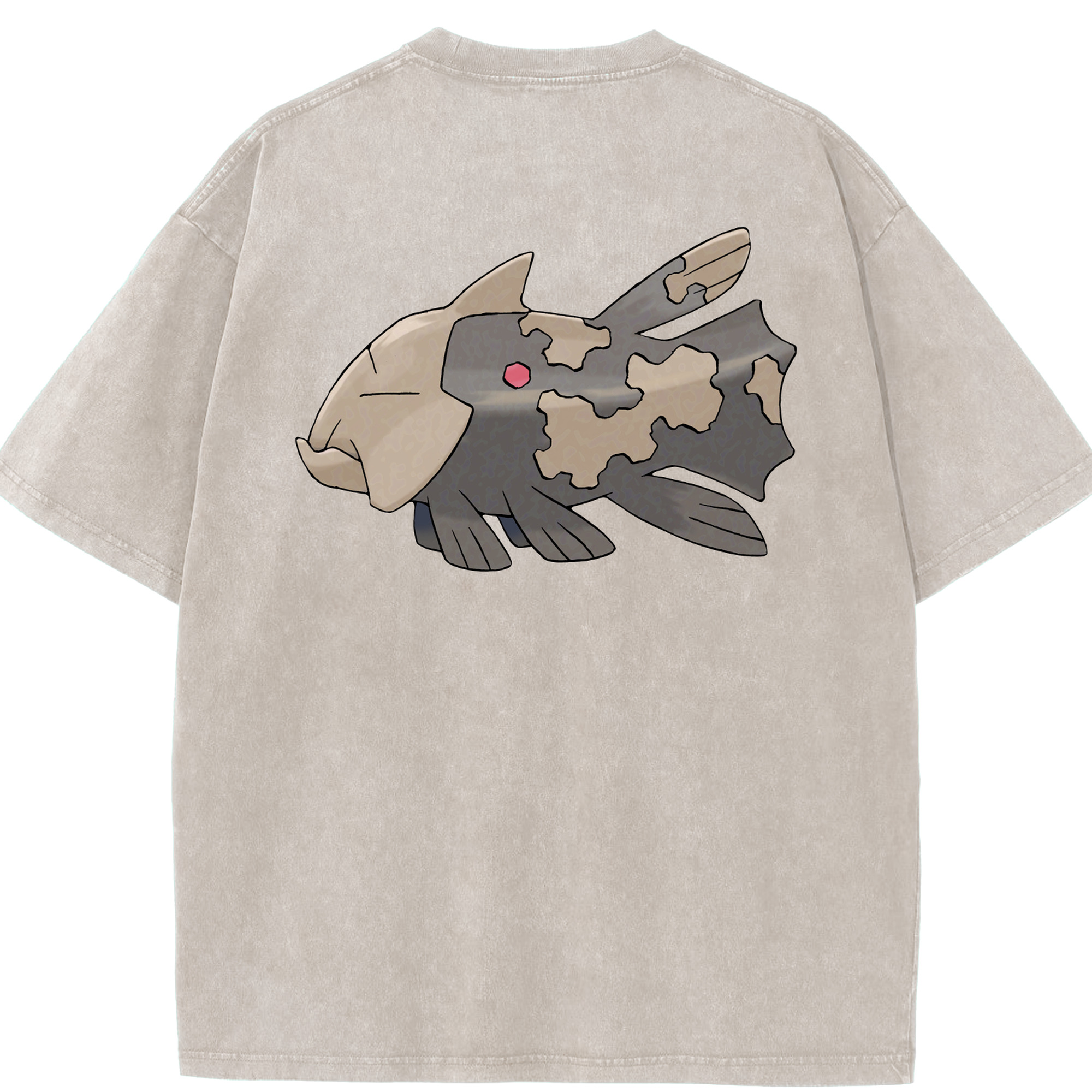 （画像用） ポケットモンスター Pokémon 綿100% ヴィンテージ風 半袖Tシャツ（背面プリント）