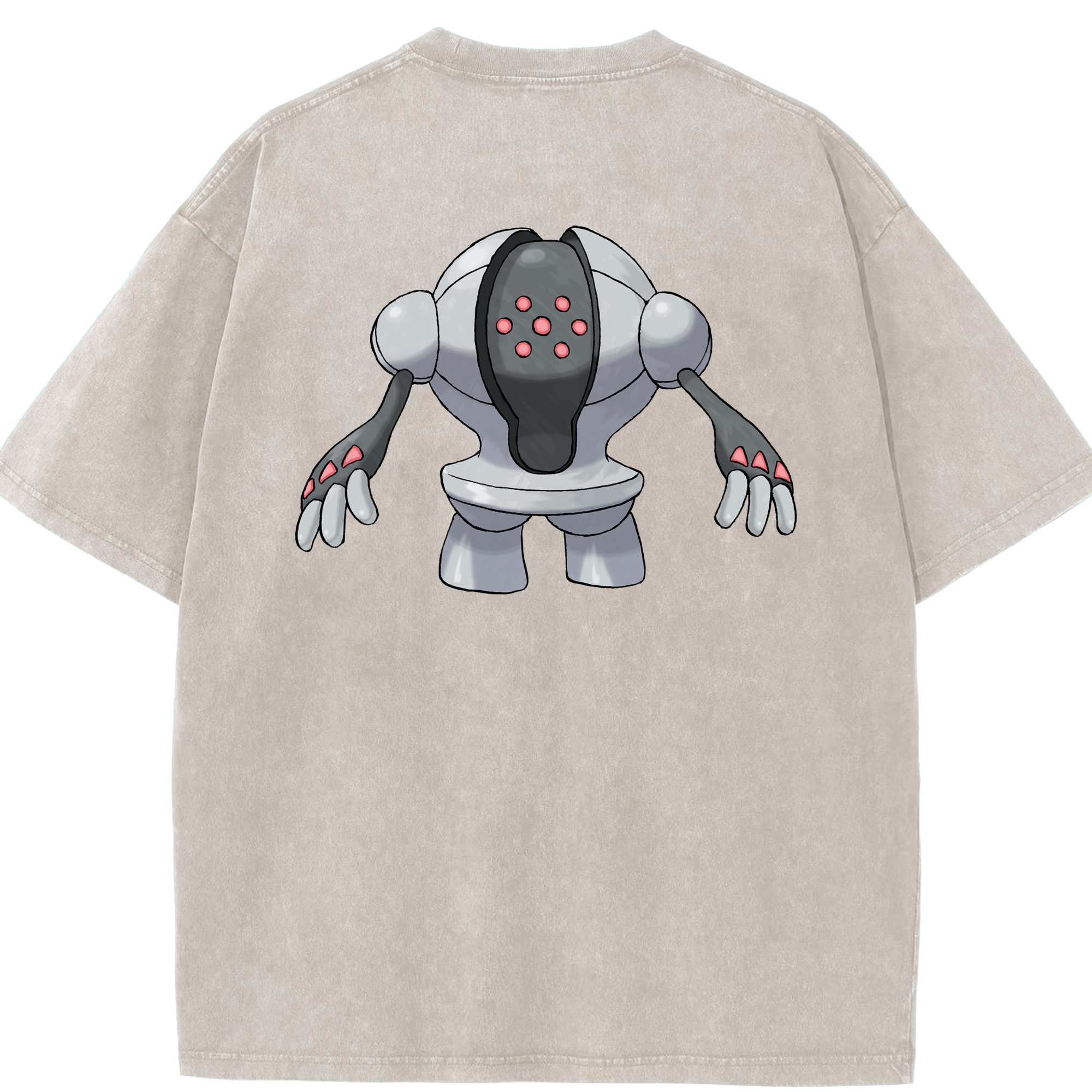 （画像用） ポケットモンスター Pokémon 綿100% ヴィンテージ風 半袖Tシャツ（背面プリント）