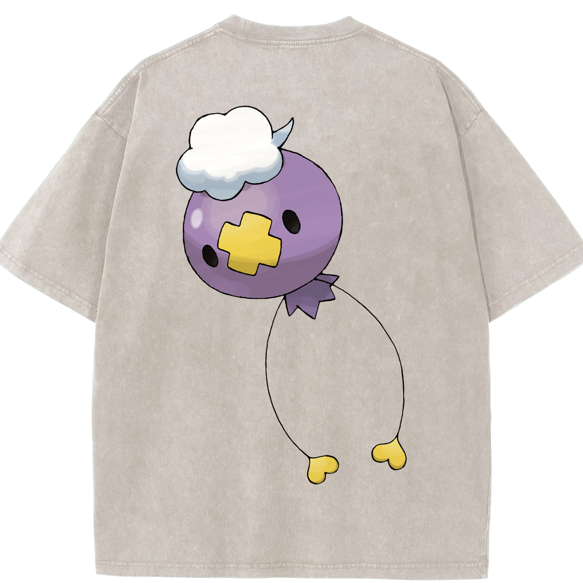 （画像用） ポケットモンスター Pokémon 綿100% ヴィンテージ風 半袖Tシャツ（背面プリント）