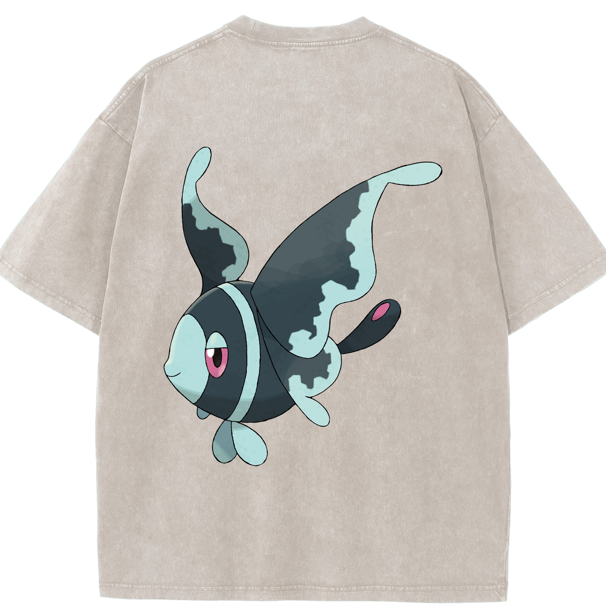 （画像用） ポケットモンスター Pokémon 綿100% ヴィンテージ風 半袖Tシャツ（背面プリント）