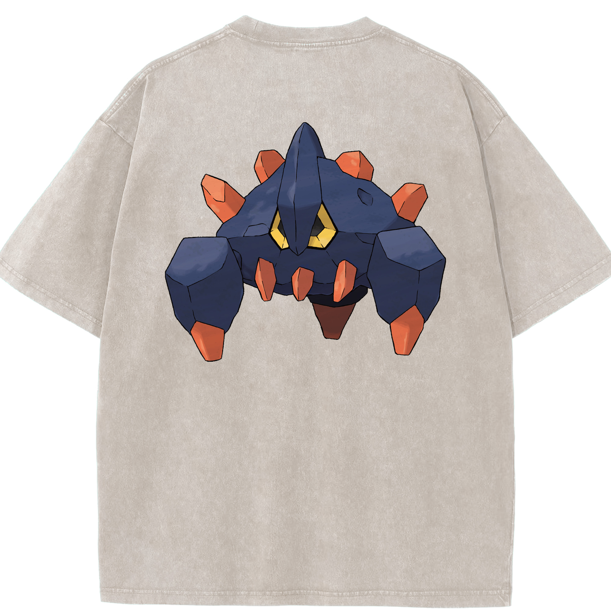 （画像用） ポケットモンスター Pokémon 綿100% ヴィンテージ風 半袖Tシャツ（背面プリント）
