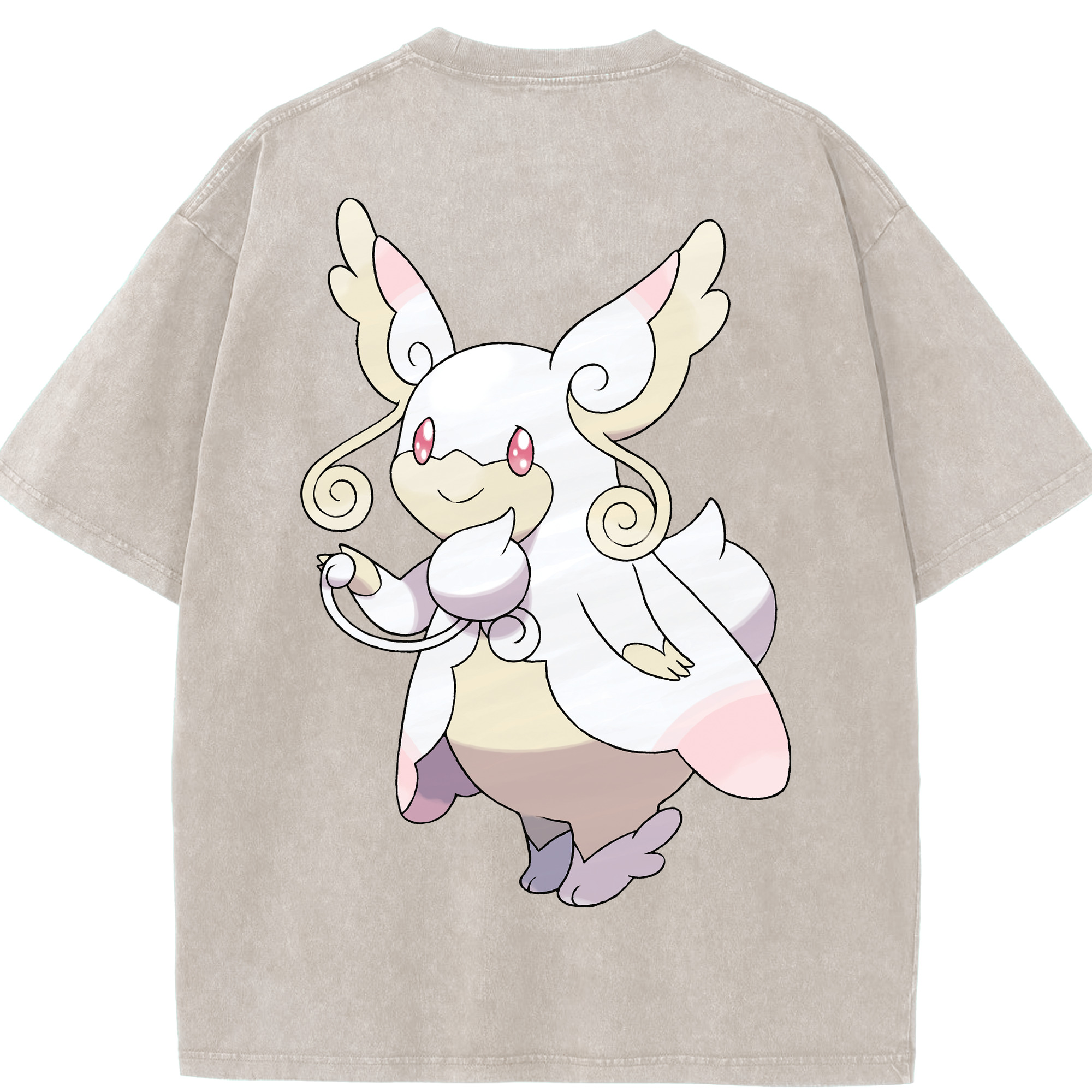 （画像用） ポケットモンスター Pokémon 綿100% ヴィンテージ風 半袖Tシャツ（背面プリント）