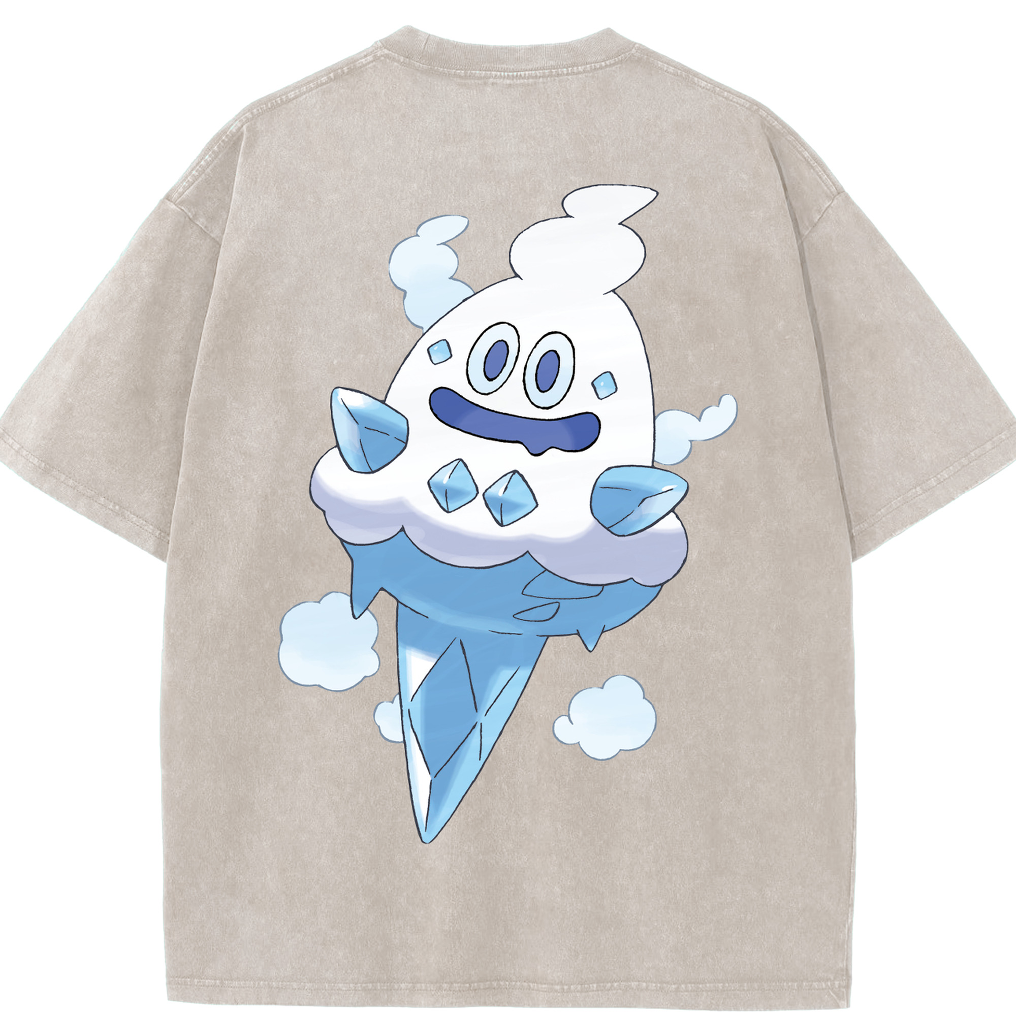 （画像用） ポケットモンスター Pokémon 綿100% ヴィンテージ風 半袖Tシャツ（背面プリント）