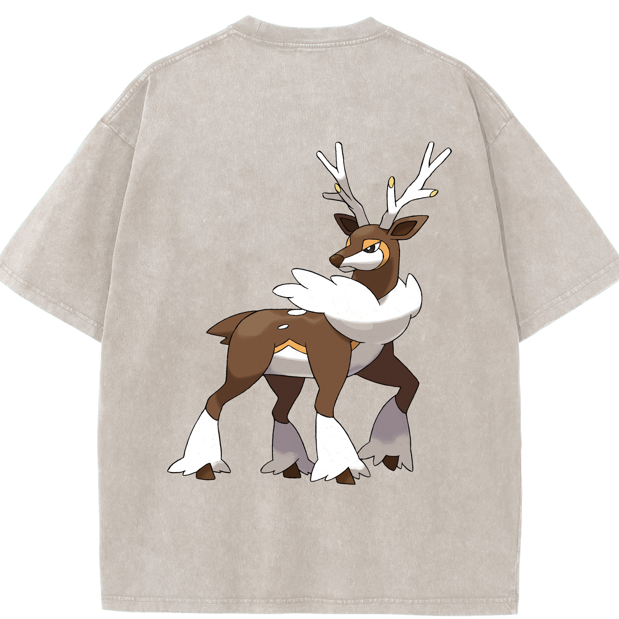 （画像用） ポケットモンスター Pokémon 綿100% ヴィンテージ風 半袖Tシャツ（背面プリント）