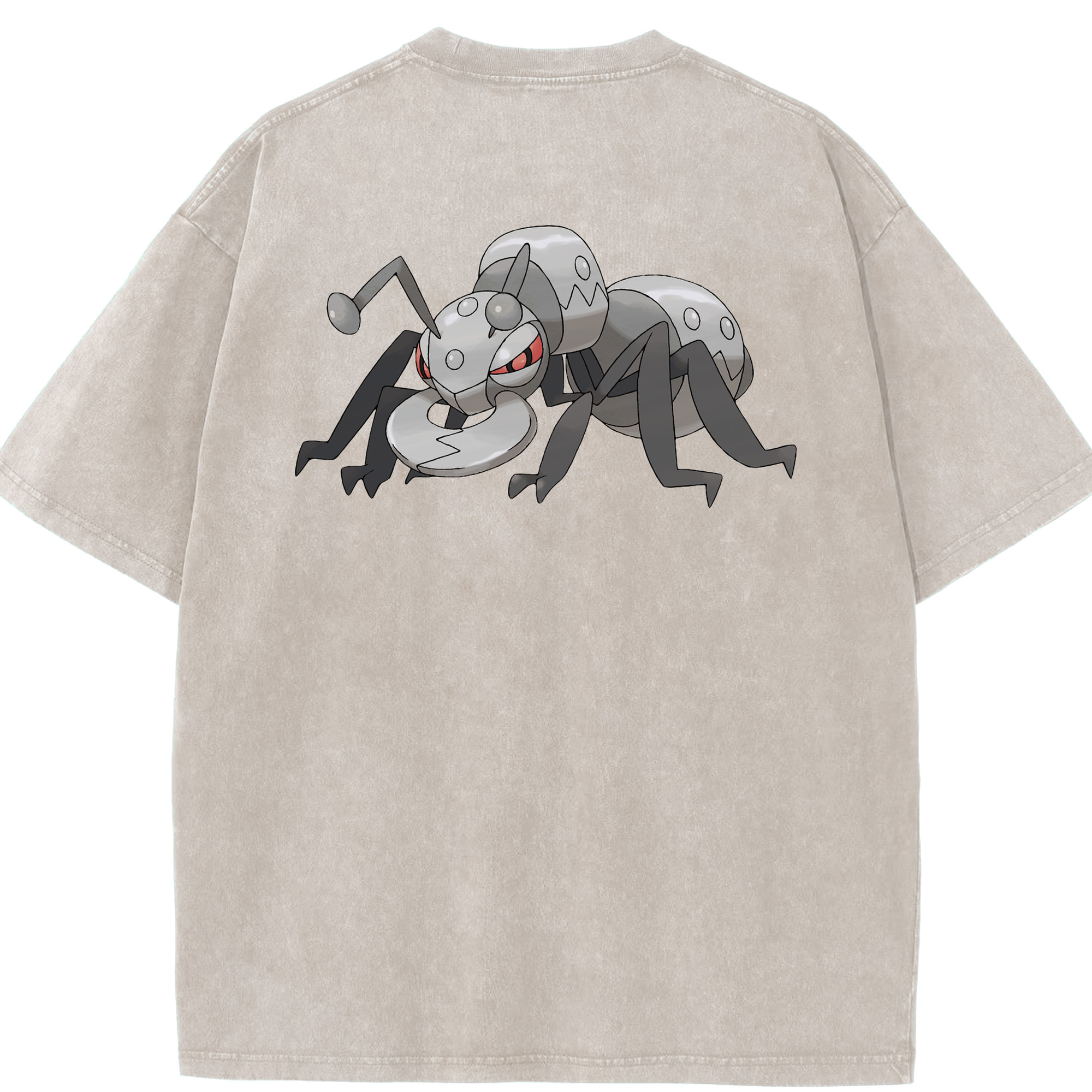 （画像用） ポケットモンスター Pokémon 綿100% ヴィンテージ風 半袖Tシャツ（背面プリント）