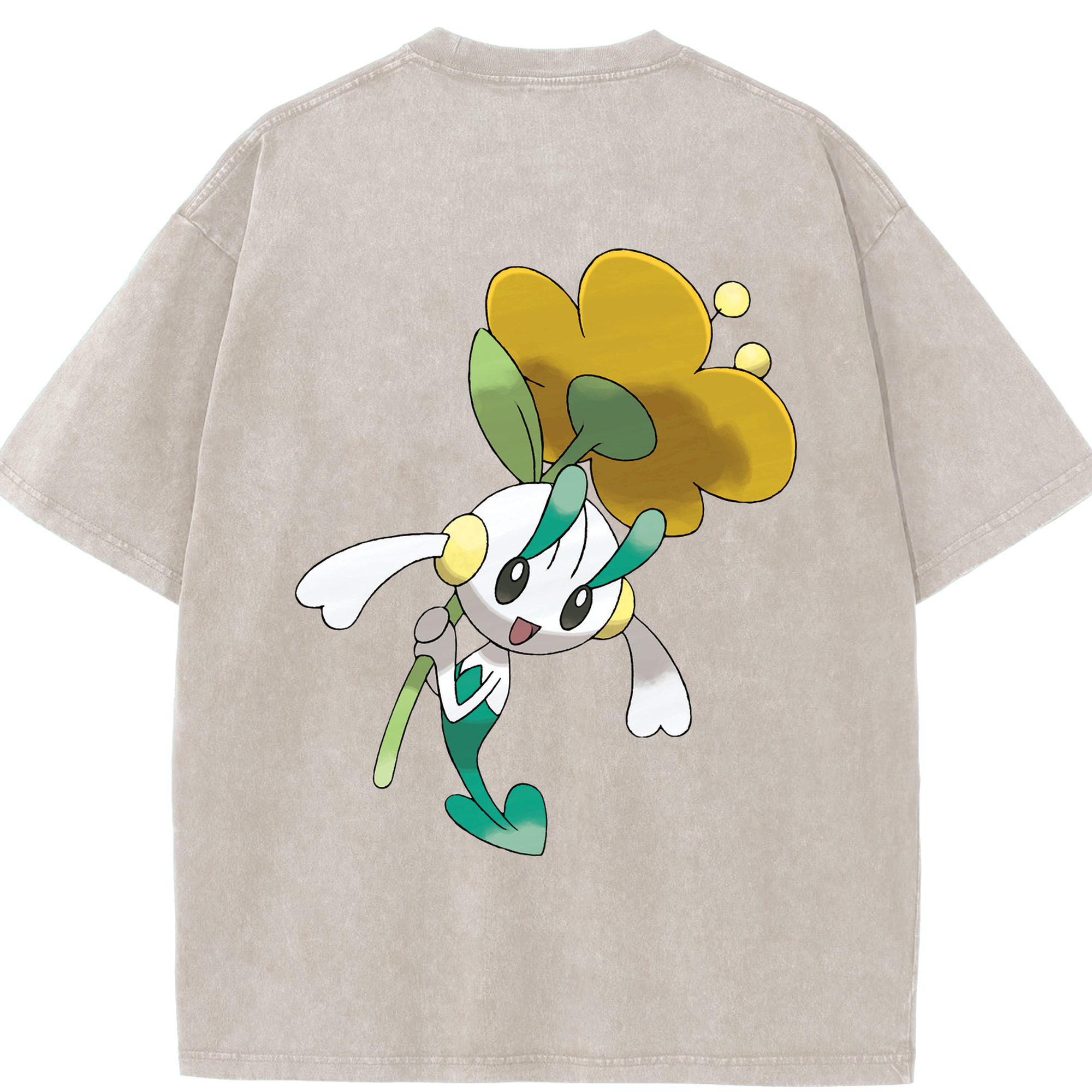 （画像用） ポケットモンスター Pokémon 綿100% ヴィンテージ風 半袖Tシャツ（背面プリント）