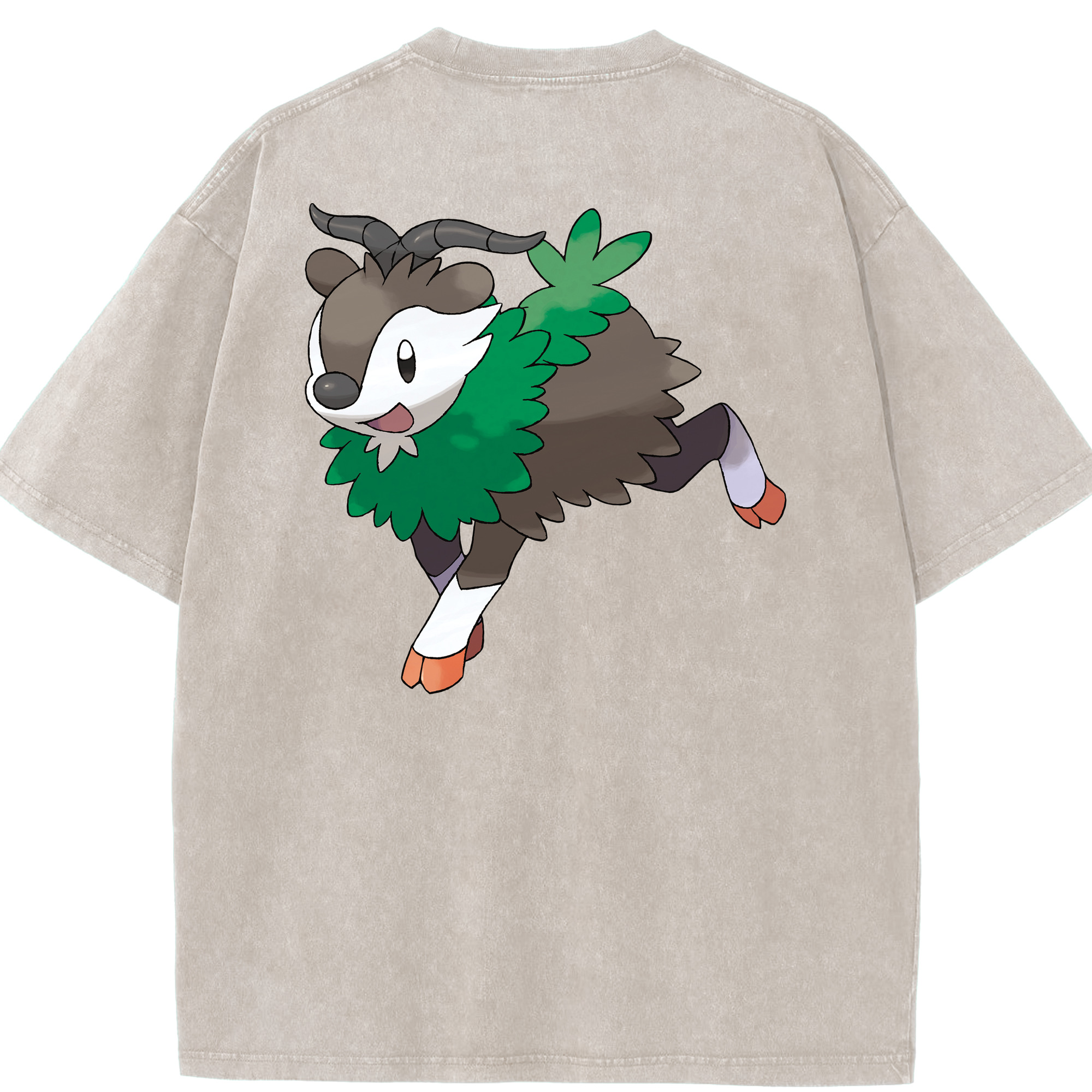 （画像用） ポケットモンスター Pokémon 綿100% ヴィンテージ風 半袖Tシャツ（背面プリント）