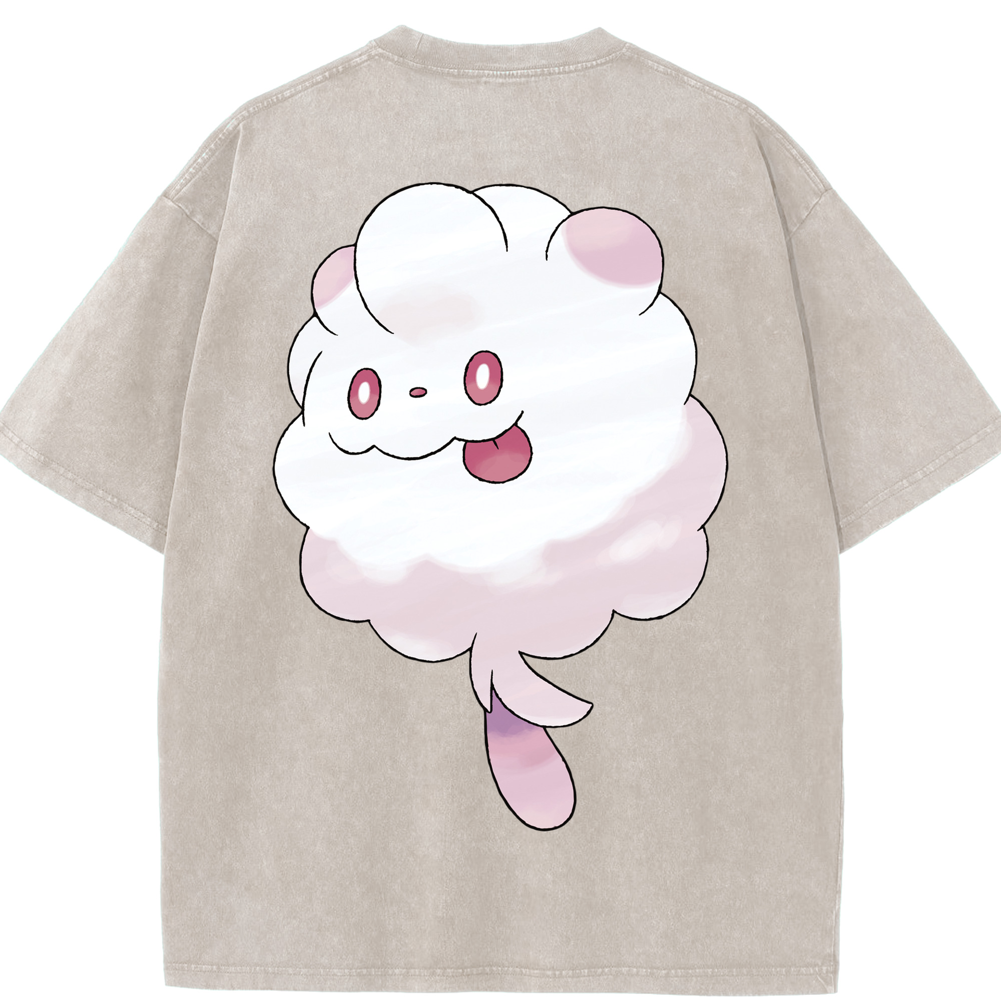 （画像用） ポケットモンスター Pokémon 綿100% ヴィンテージ風 半袖Tシャツ（背面プリント）